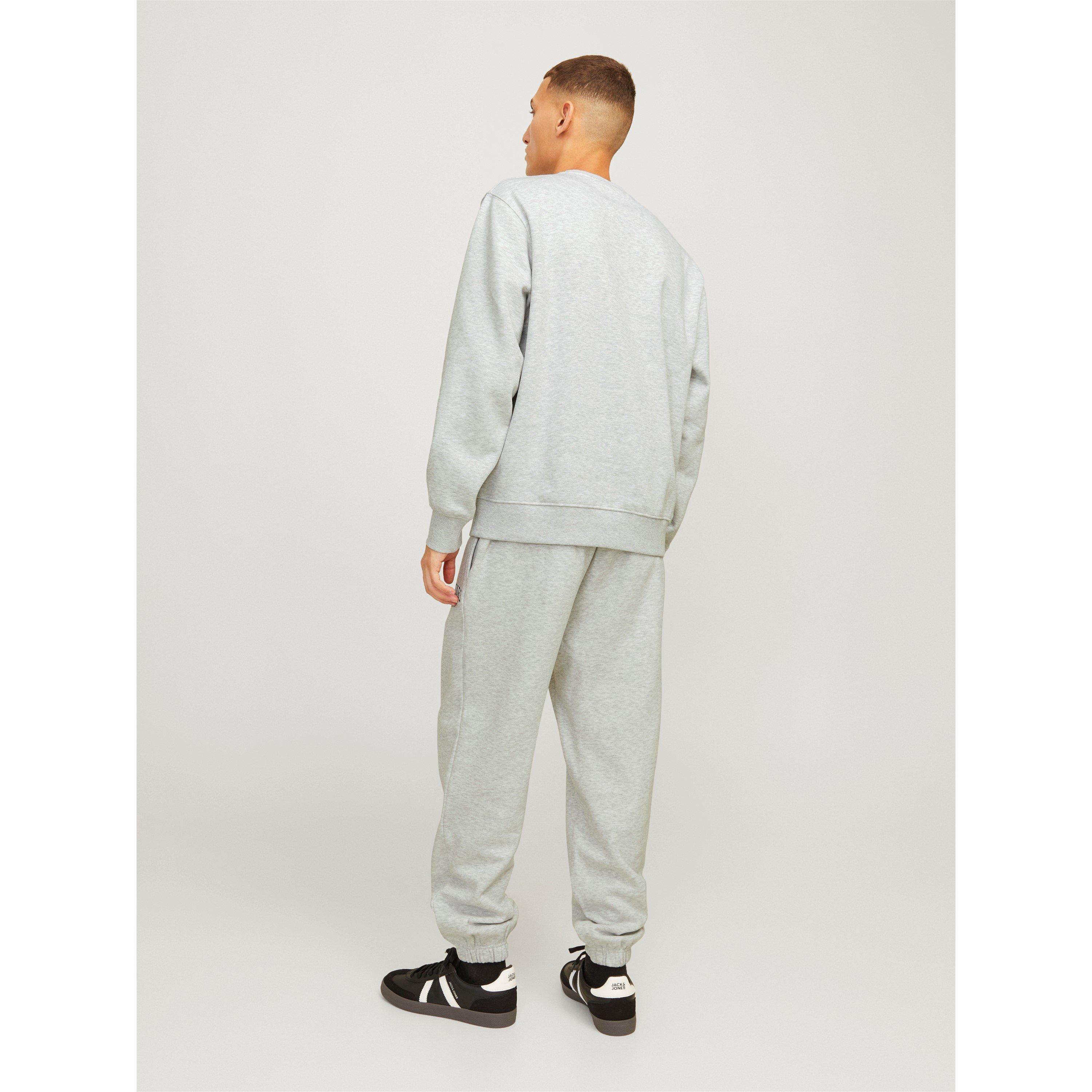 Bijela mélange - Jack and Jones - Urban Edge 400 GSM Crew Sweat Mens - 6