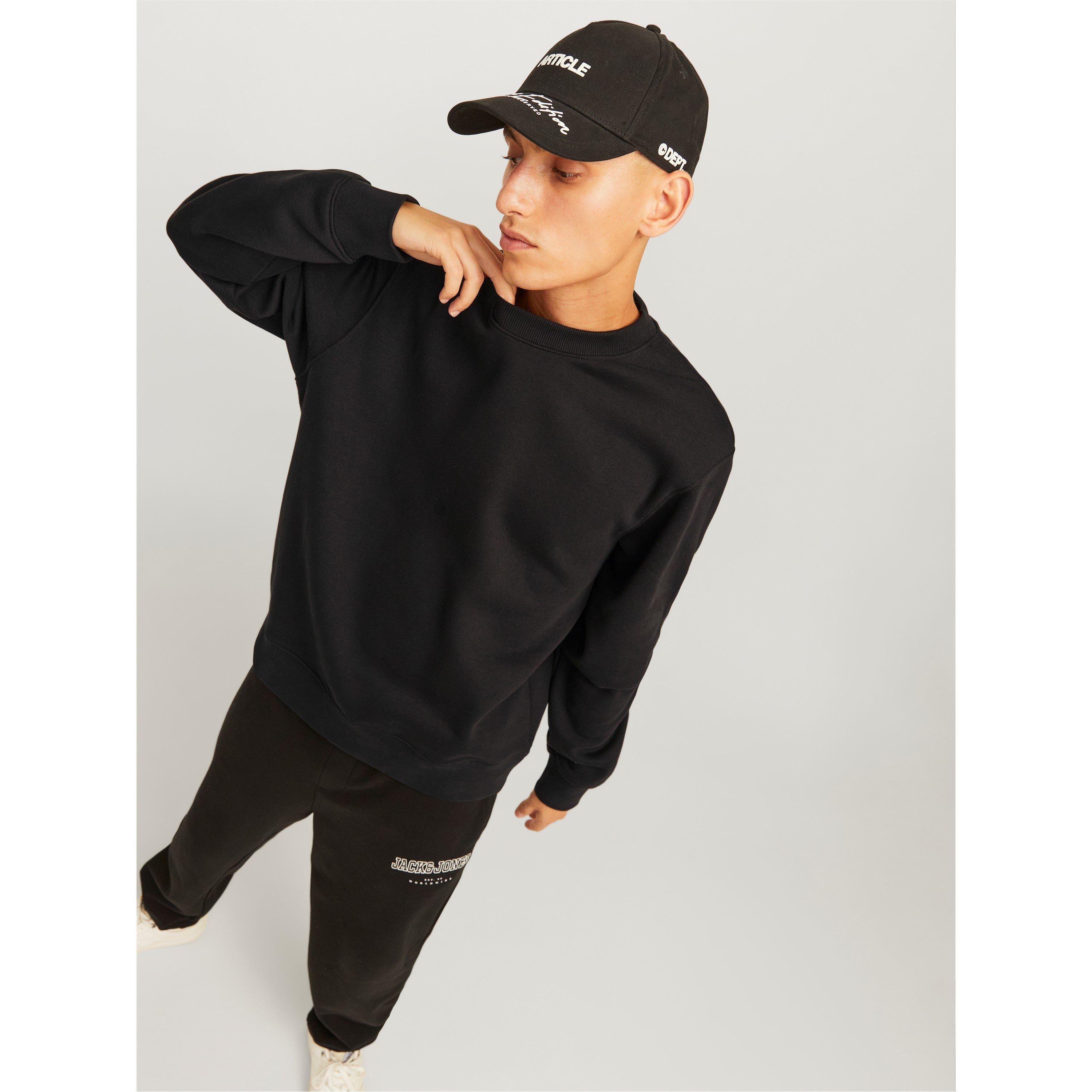 Schwarz - Jack and Jones - Urban Edge 400 GSM Crew Sweat Mens - 5