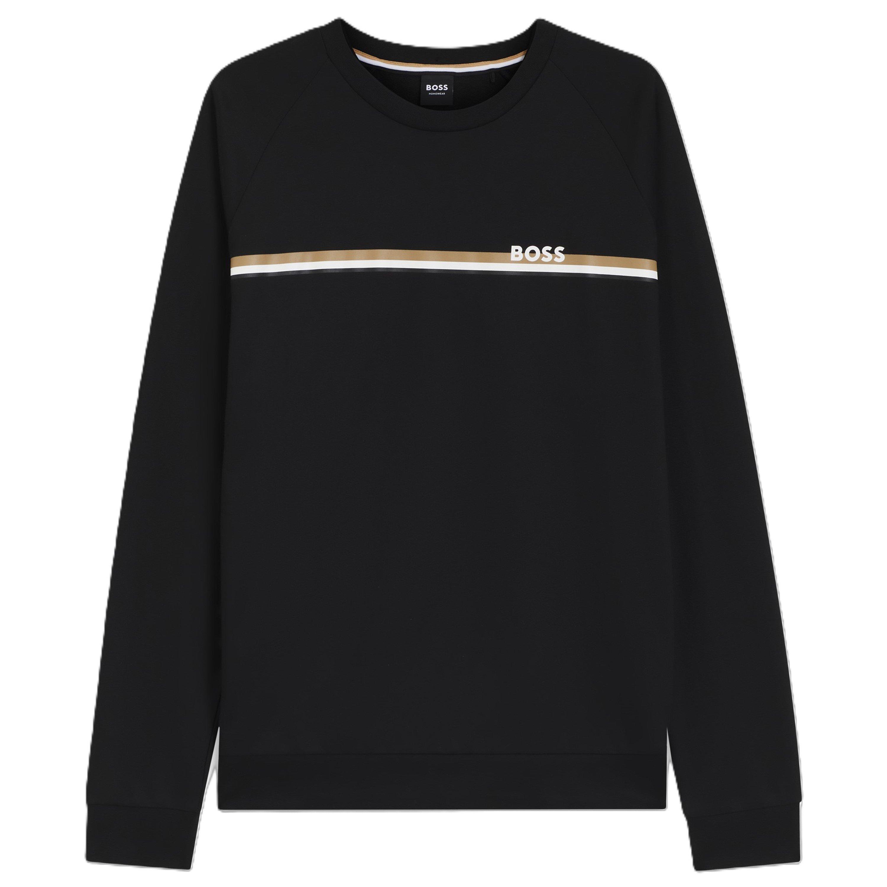 Black 001 - Boss - Mens BOSS Bodywear Authentic Sweatshirt with Iconic Logo Detail