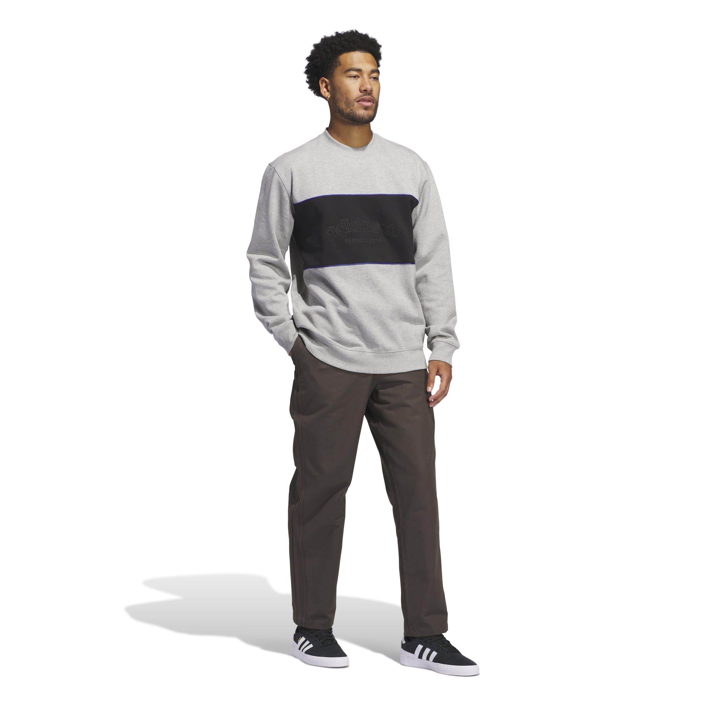 Grey Heather - adidas - Arched Crew Sweatshirt - 5