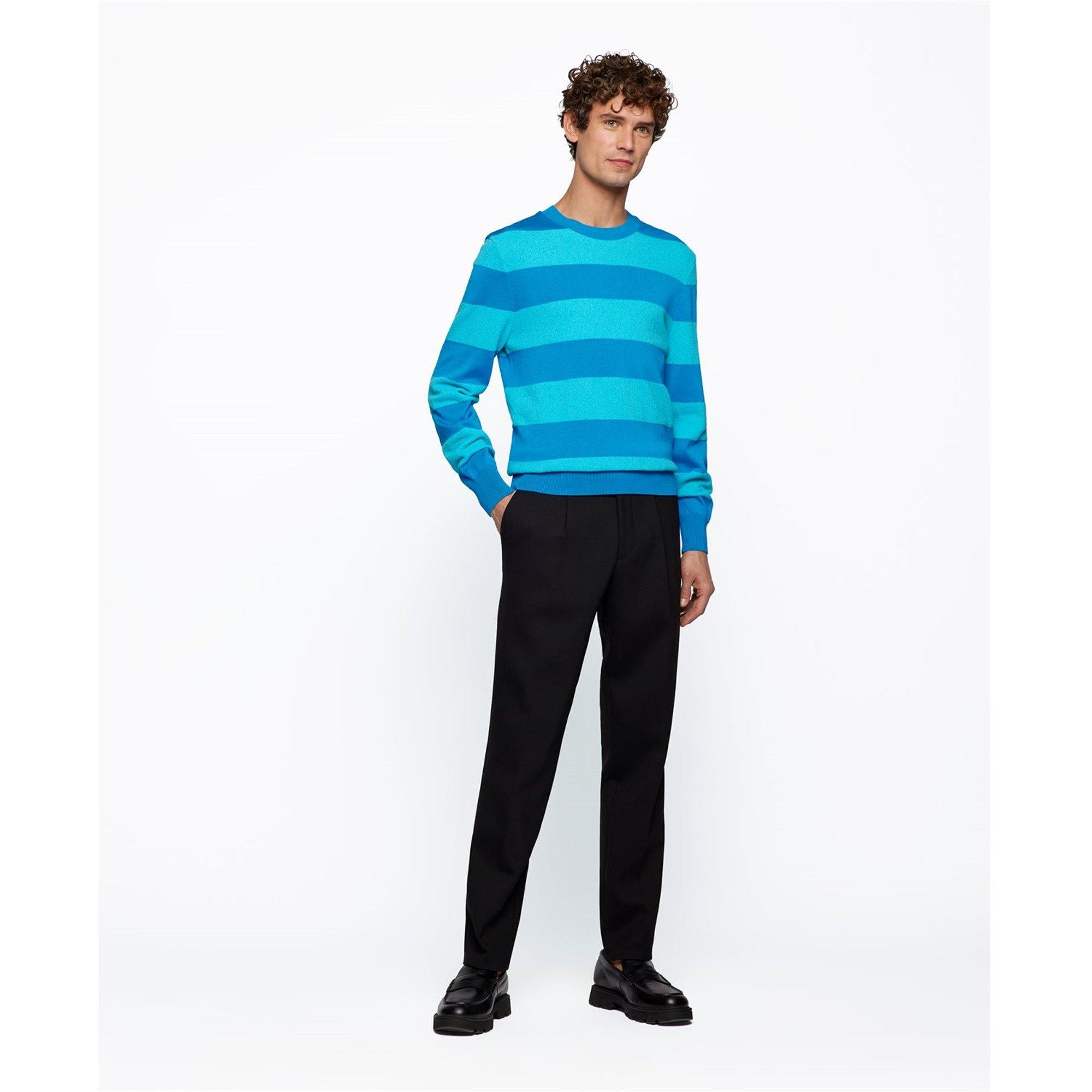 Bright Blue - Boss - Men's Eromeo Crew Sweater - 5