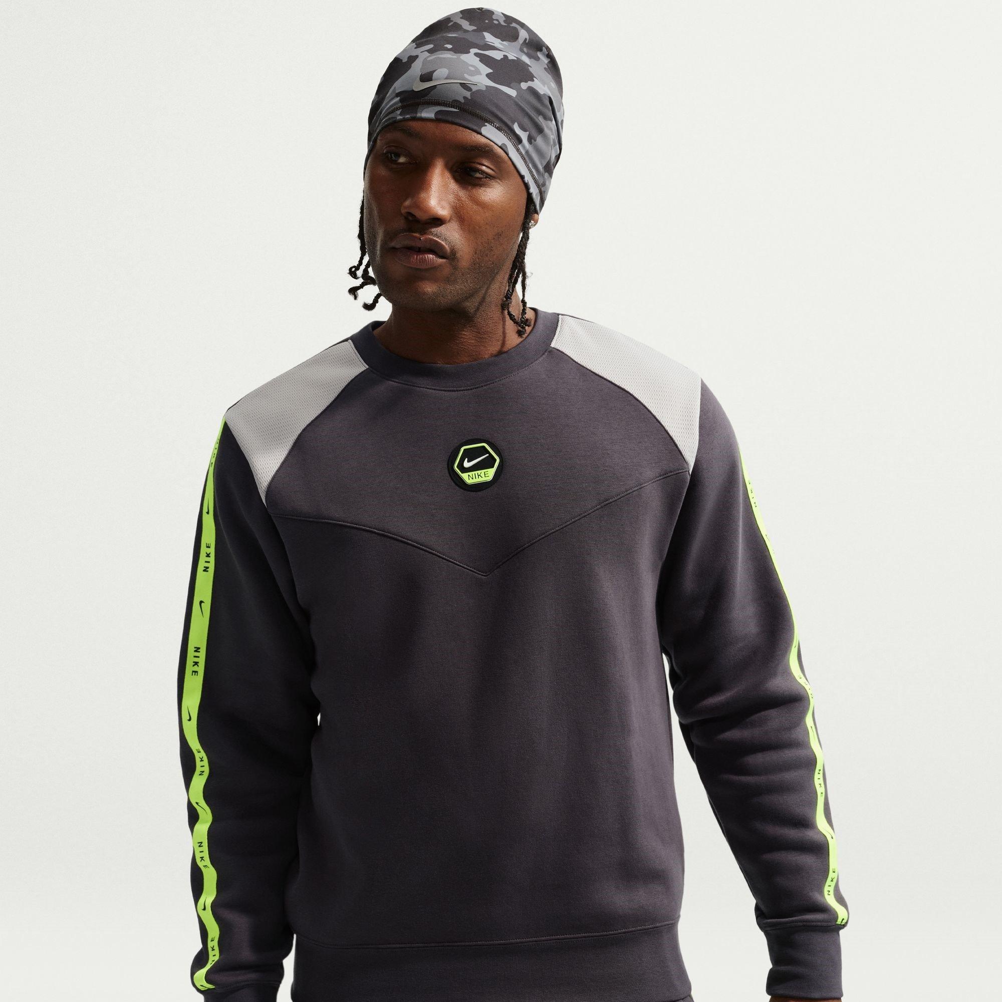 Grey - Nike - Men's Crew Sweatshirt - 1
