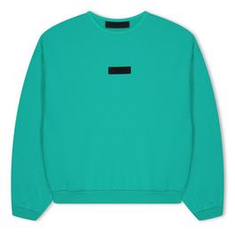 Fear Of God Essentials Badge Logo Crew Sweatshirt Juniors