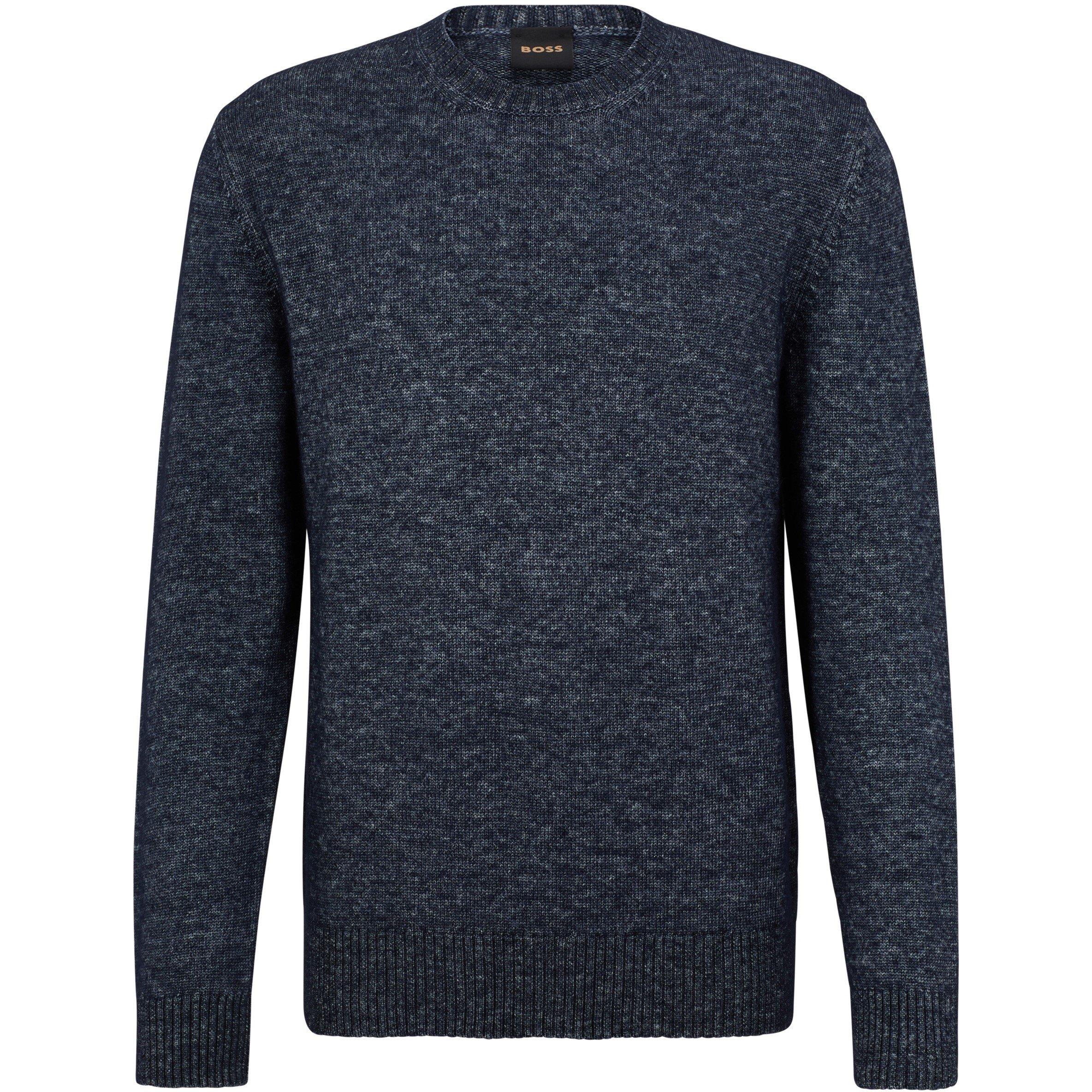 Dark Blue - Boss - Men's T-Famoso Crew Sweater - 1