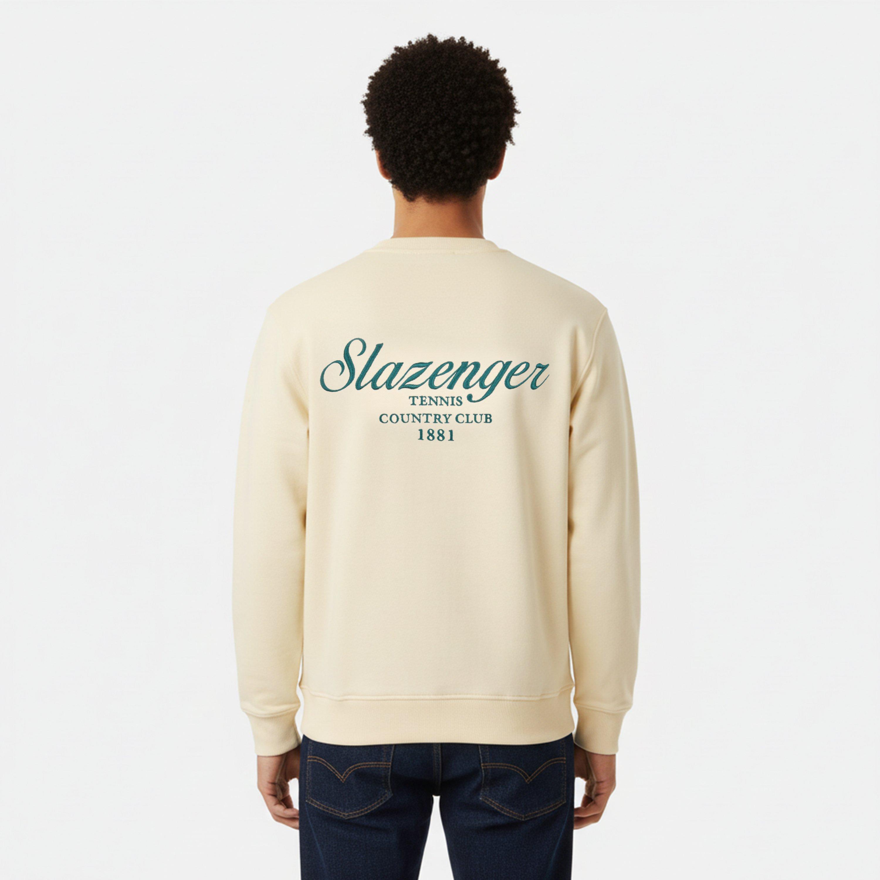 White - Slazenger - Men's Slaz Crew Sweatshirt - 4