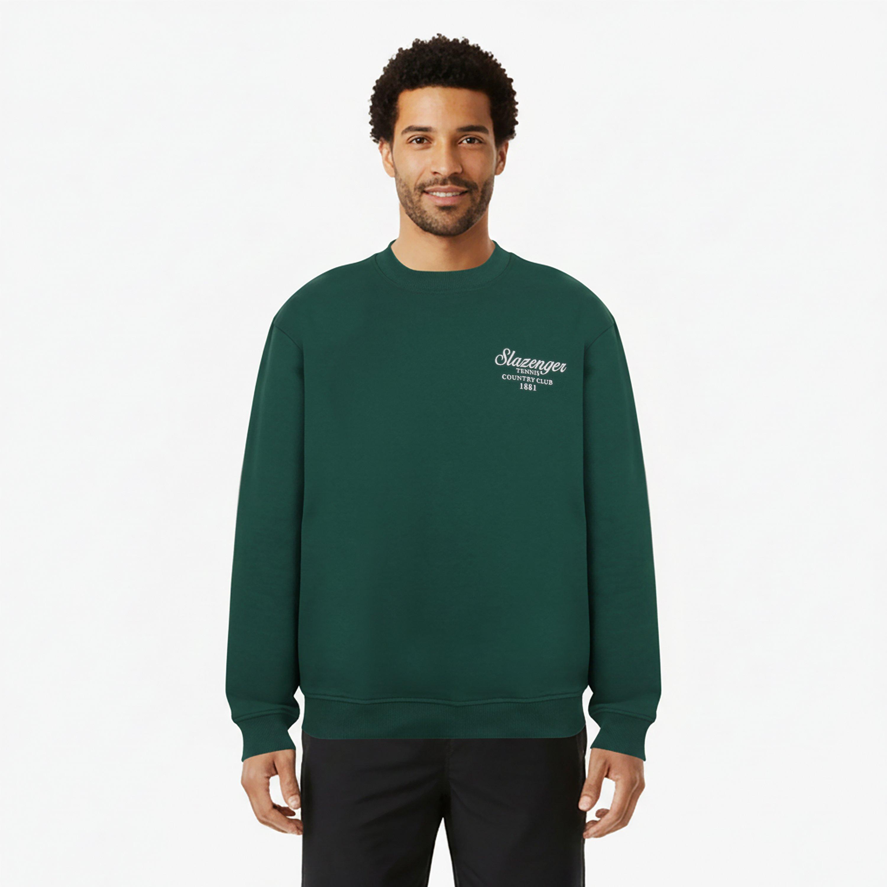 Green - Slazenger - Men's Slaz Crew Sweatshirt - 3