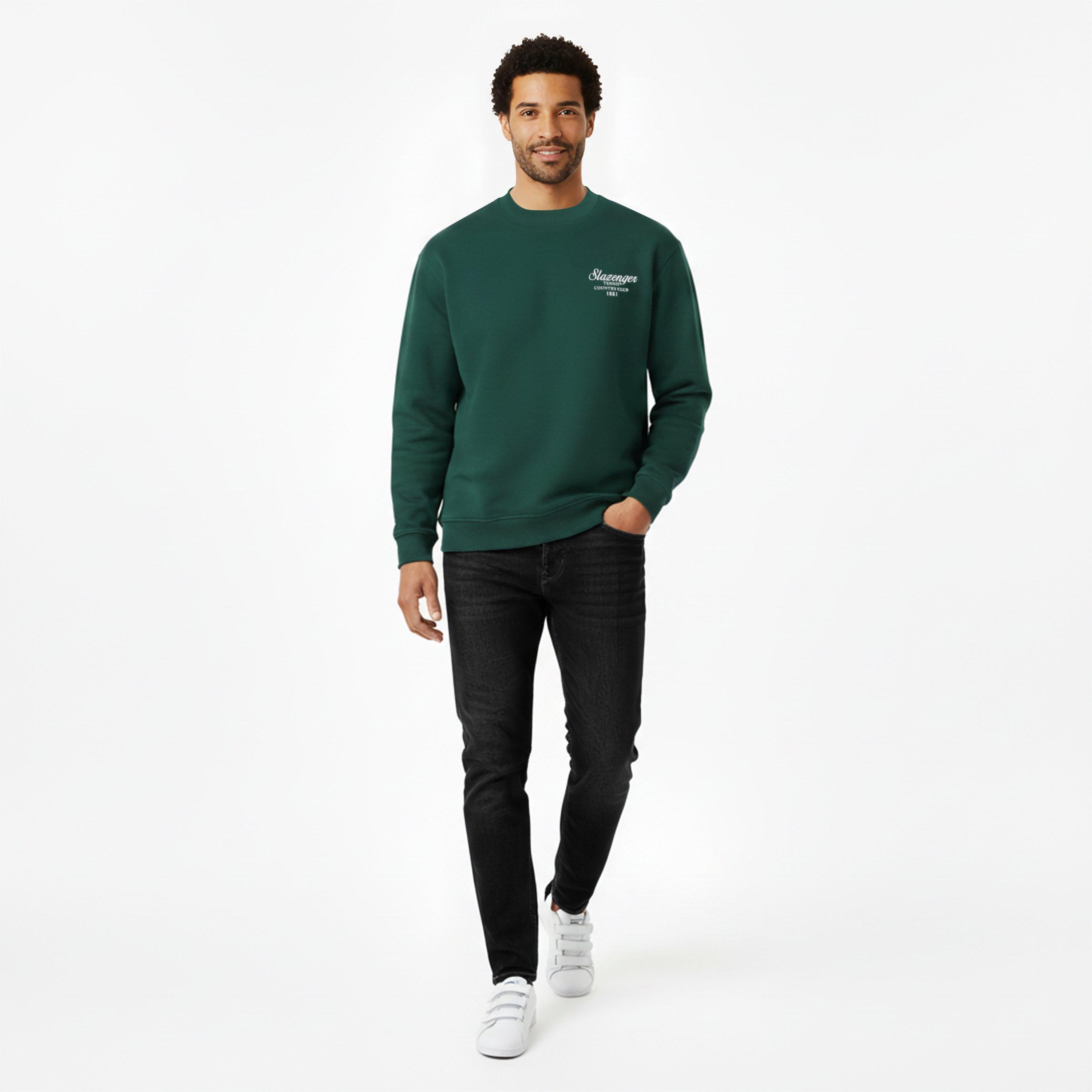 Green - Slazenger - Men's Slaz Crew Sweatshirt - 5