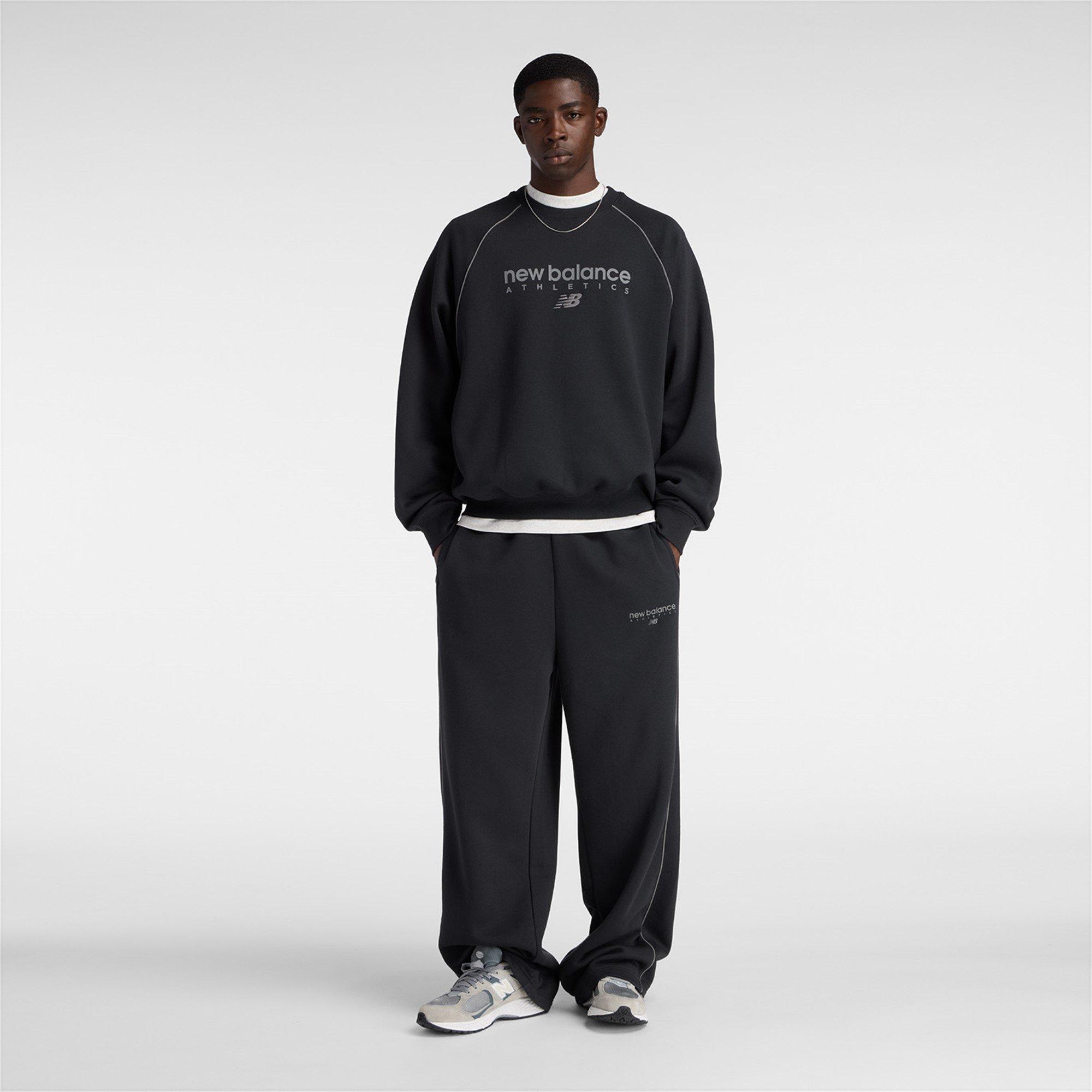 Black - New Balance - Men's Crew Sweatshirt - 1