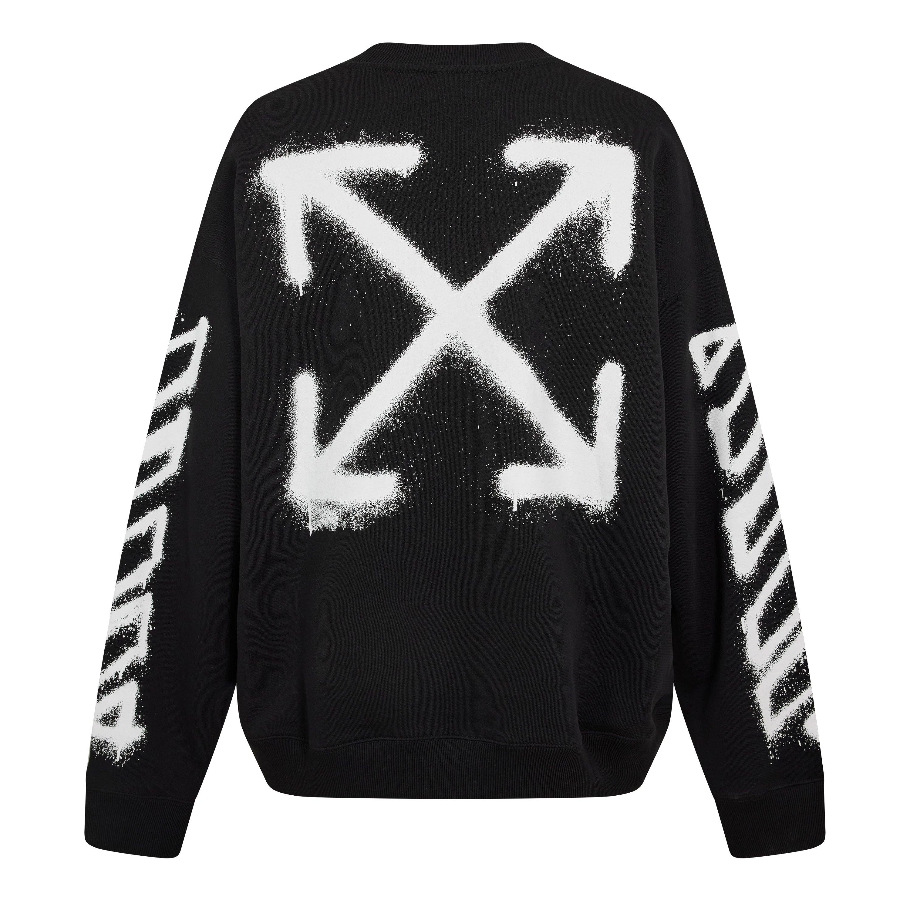 Black - Off White - Men's Crew Sweatshirt - 2