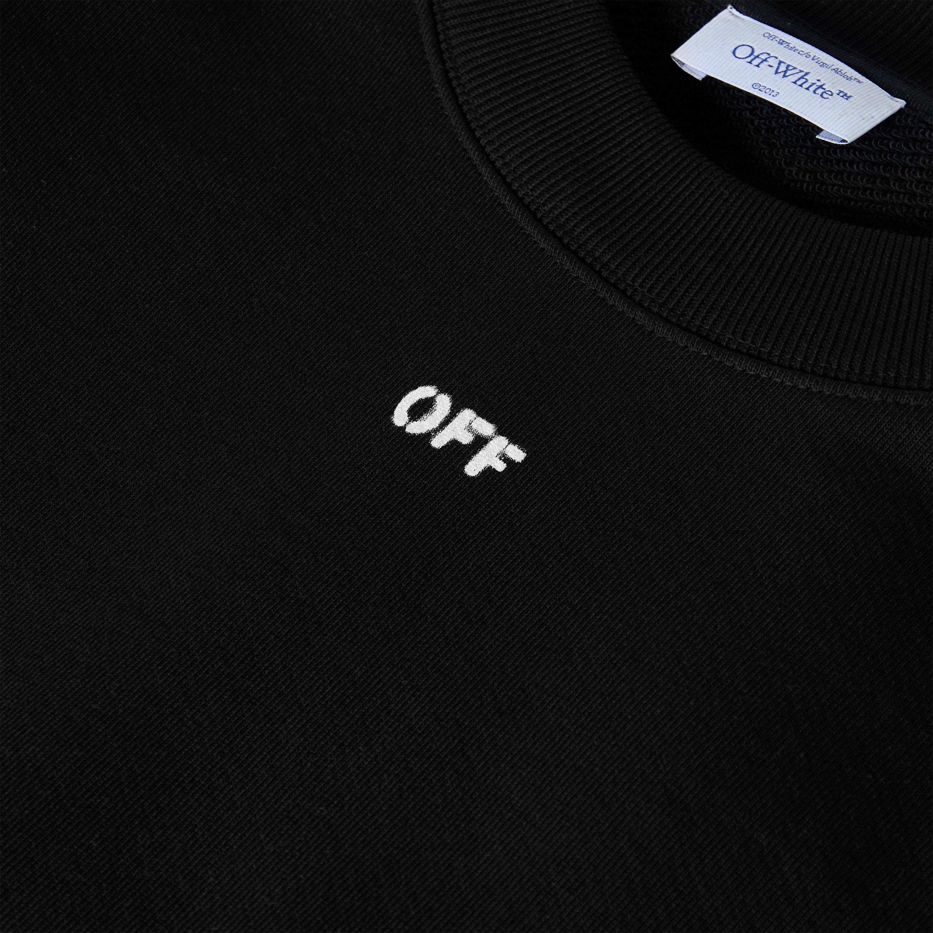 Black - Off White - Men's Crew Sweatshirt - 3