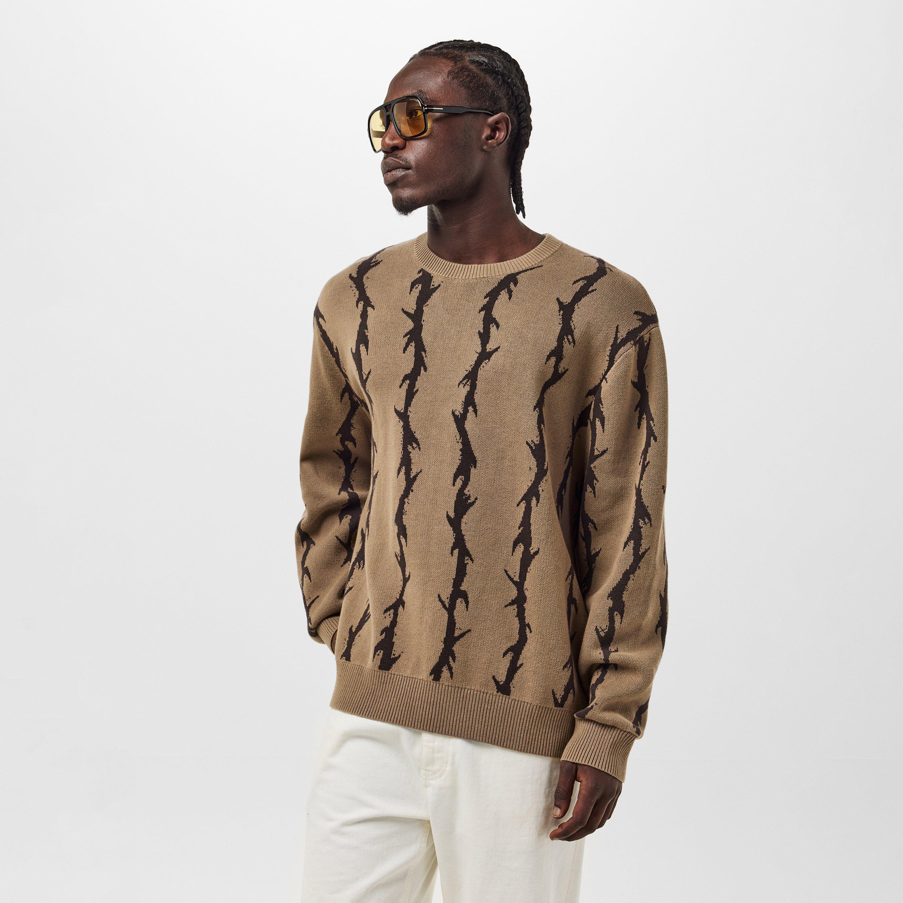 Walnut - Vans - Adults Skate Thorn Walnut Crew Sweatshirt - 3