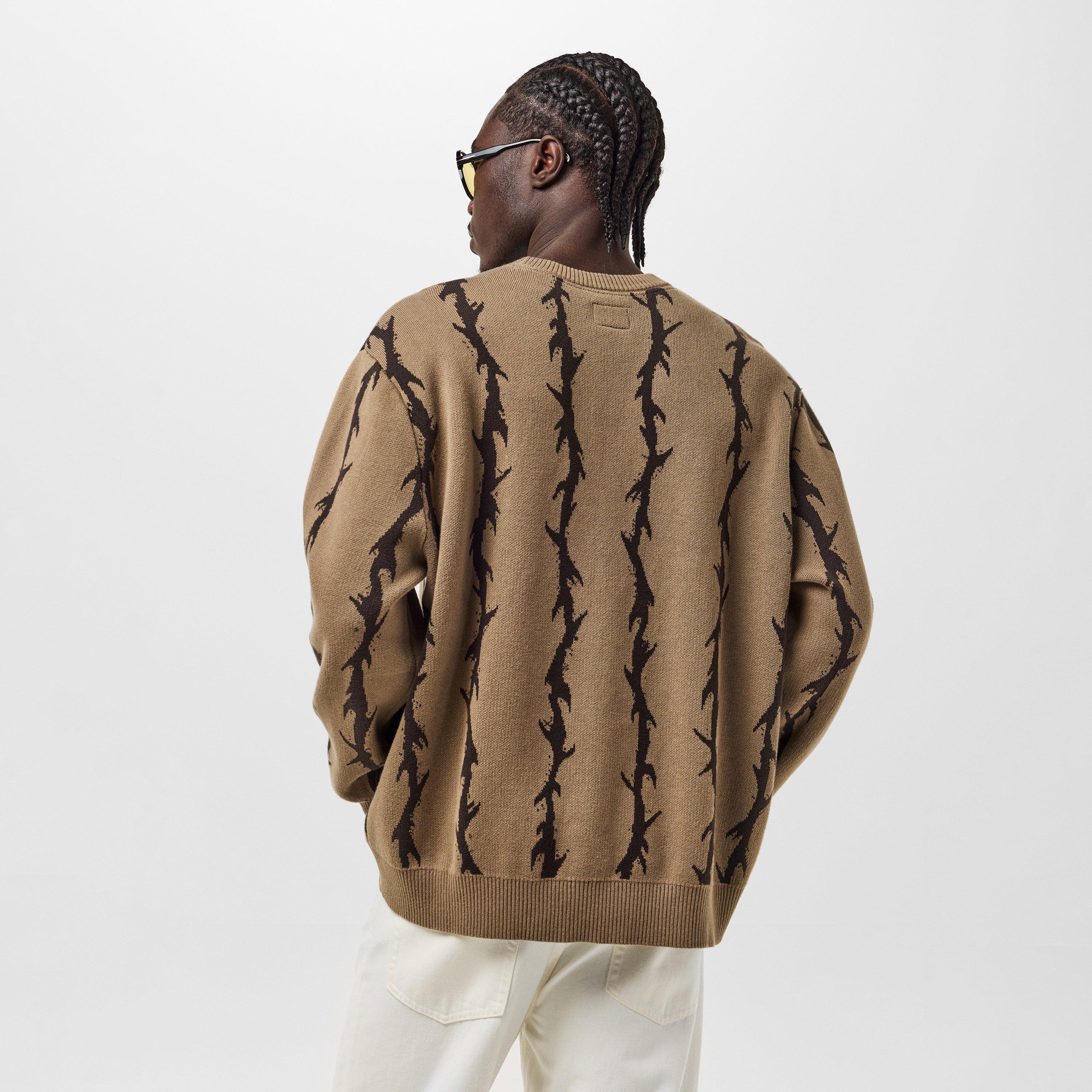 Walnut - Vans - Adults Skate Thorn Walnut Crew Sweatshirt - 4