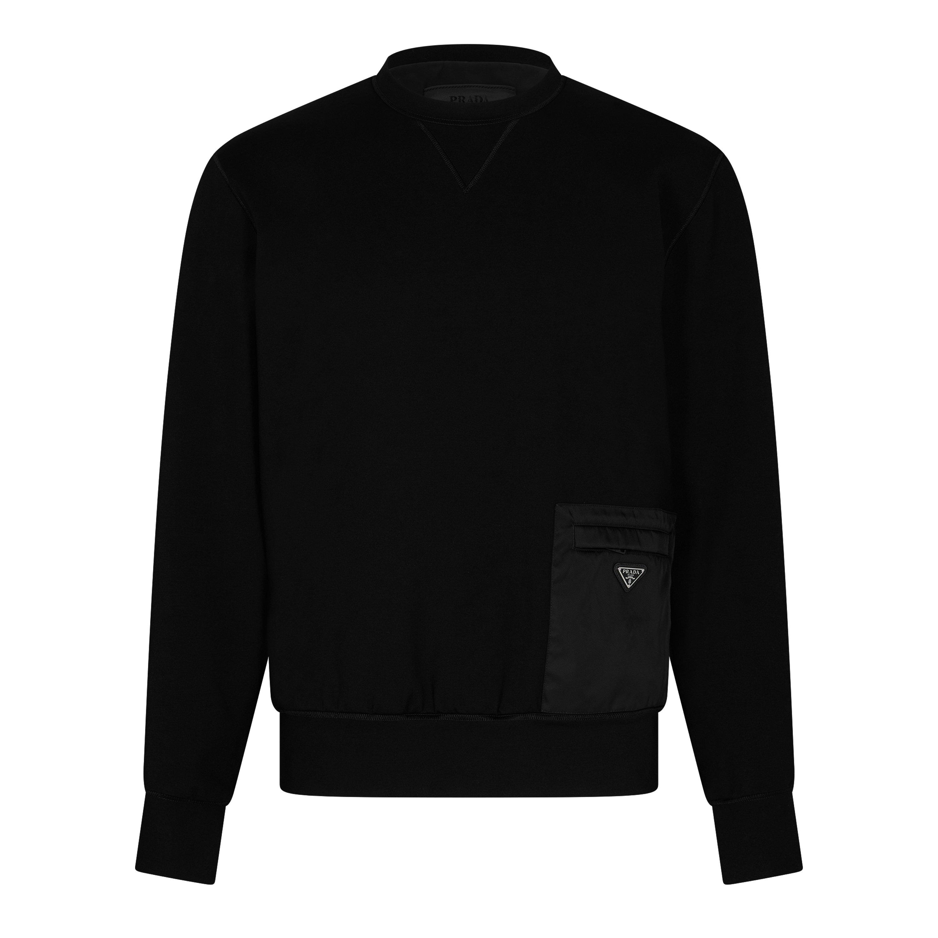 Prada Men's Crew Sweatshirt - Black - L