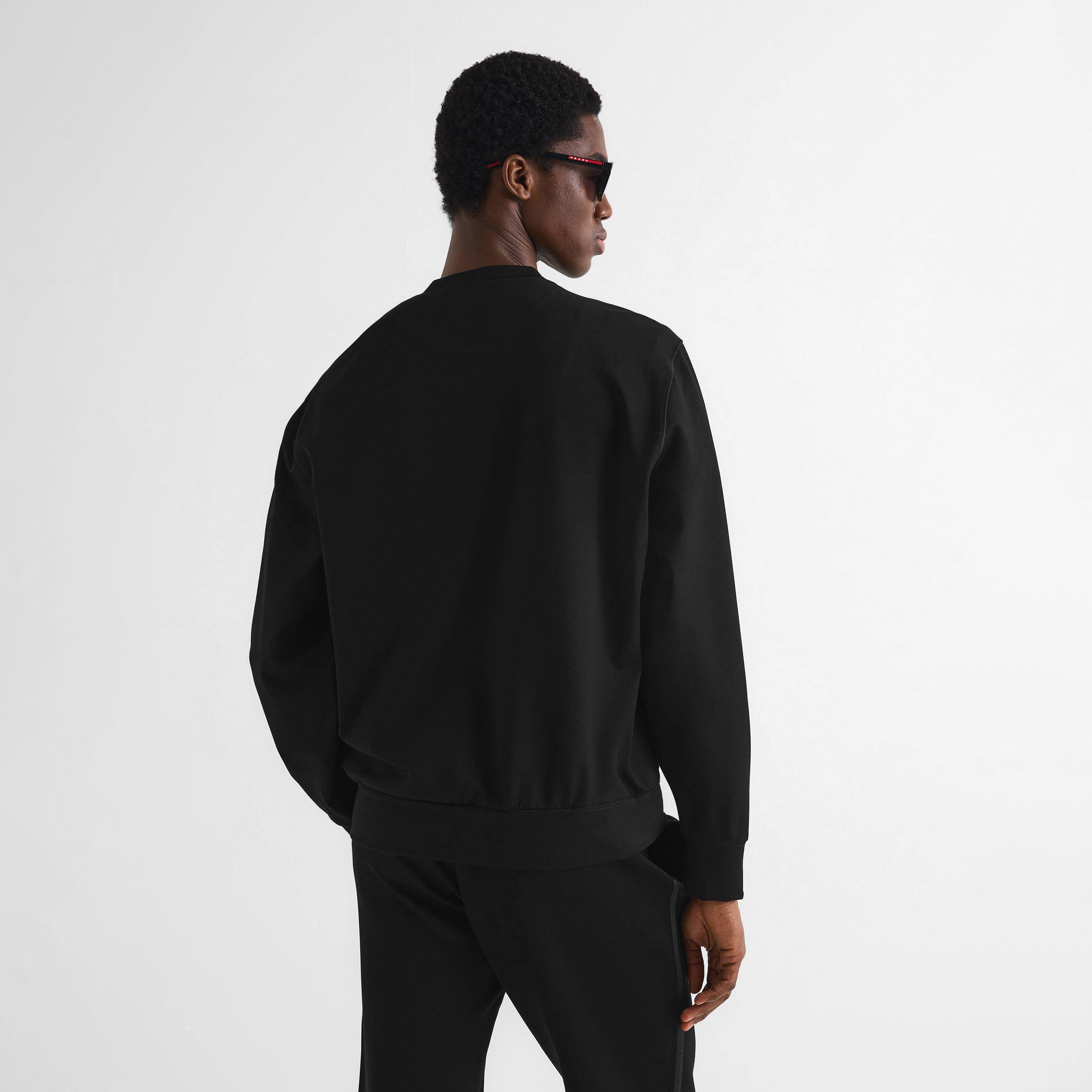 Black - Prada - Men's Crew Sweatshirt - 4
