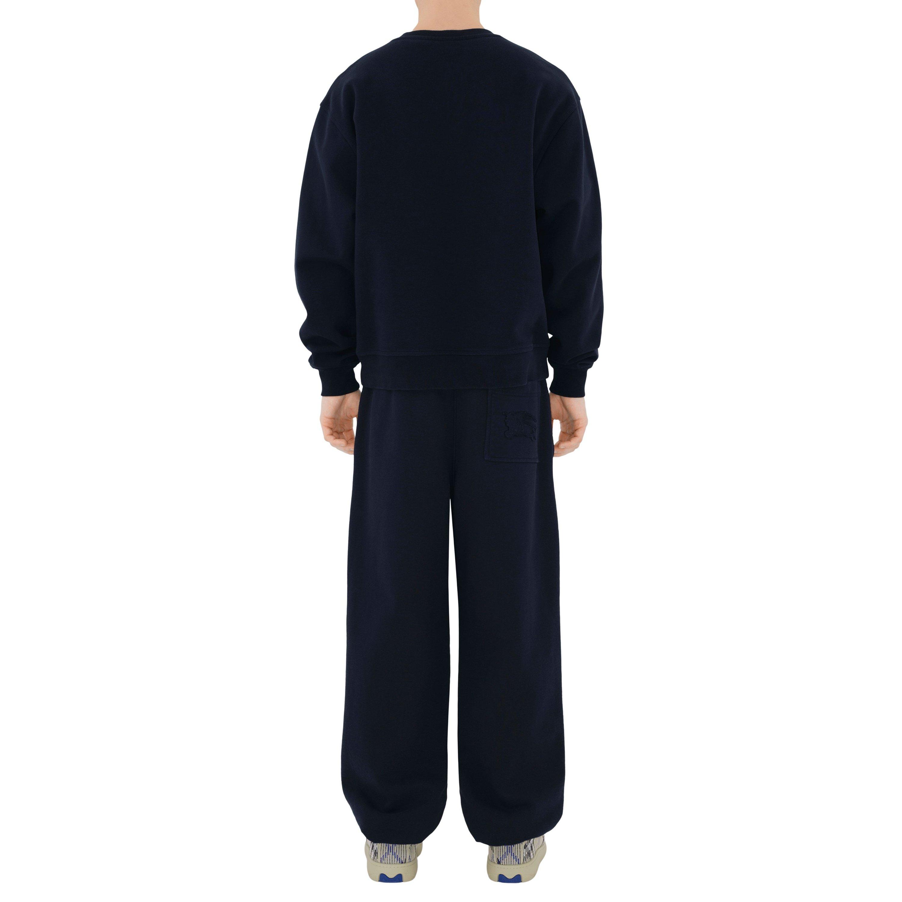 Navy - Burberry - Crew Sweatshirt - 3