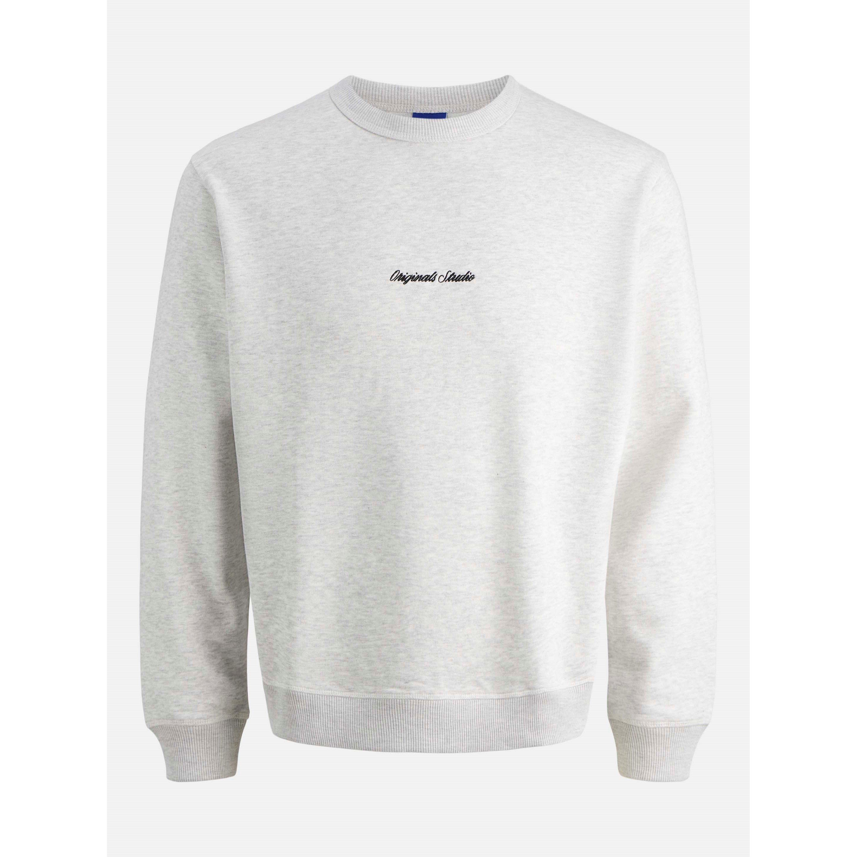 Jack And Jones Men's Norrebro Crew Sweat - White Melange - 2XL