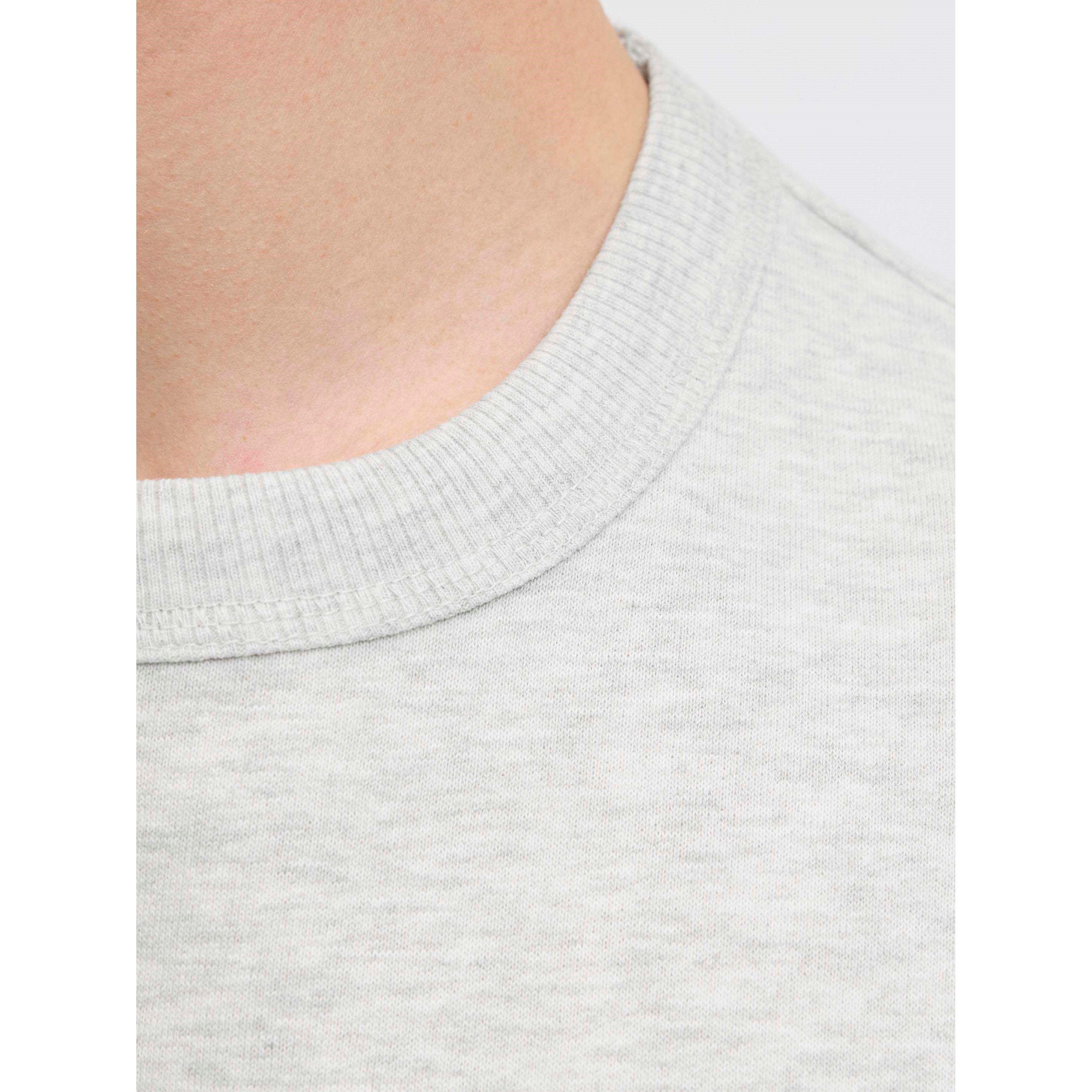 White Melange - Jack and Jones - Norrebro Crew Sweat Mens - 4