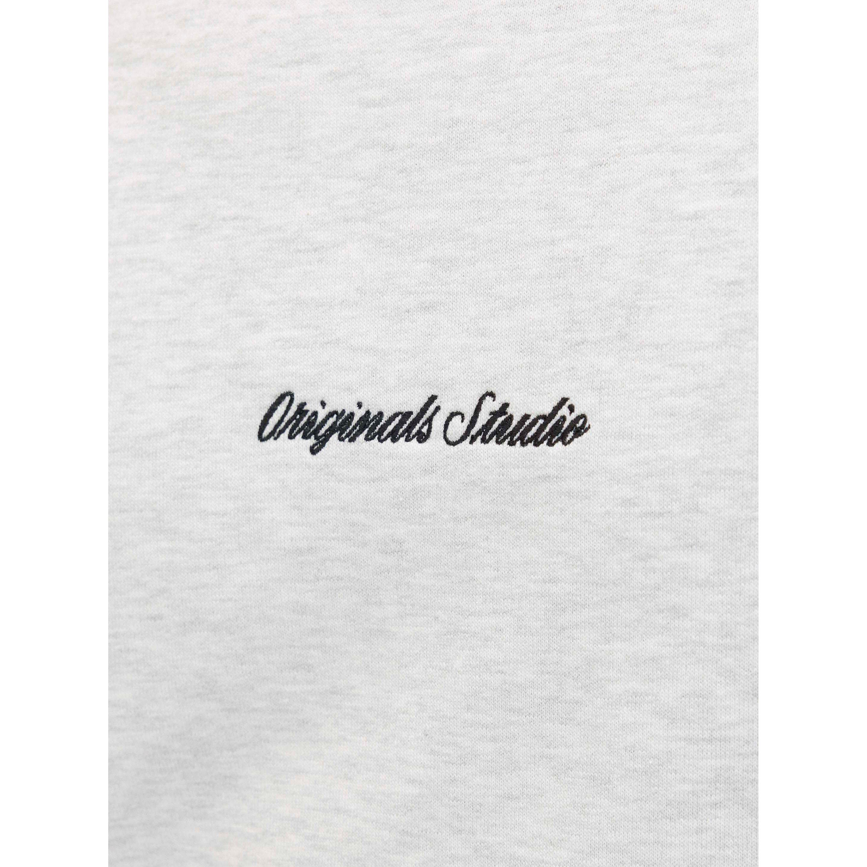 White Melange - Jack and Jones - Norrebro Crew Sweat Mens - 5