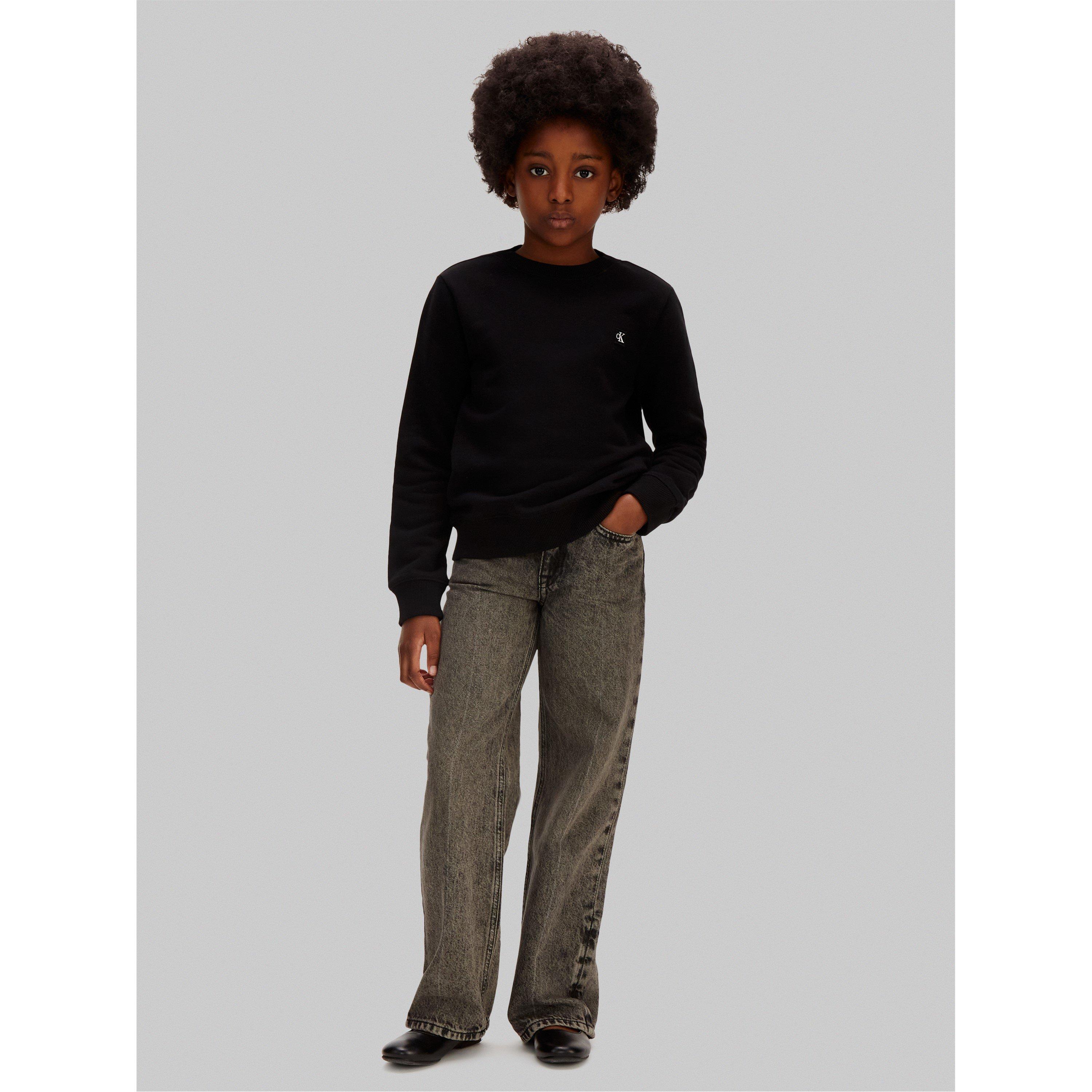 CK Black BEH - Calvin Klein Jeans - CKJ Badge Logo Crew Jn62 - 4