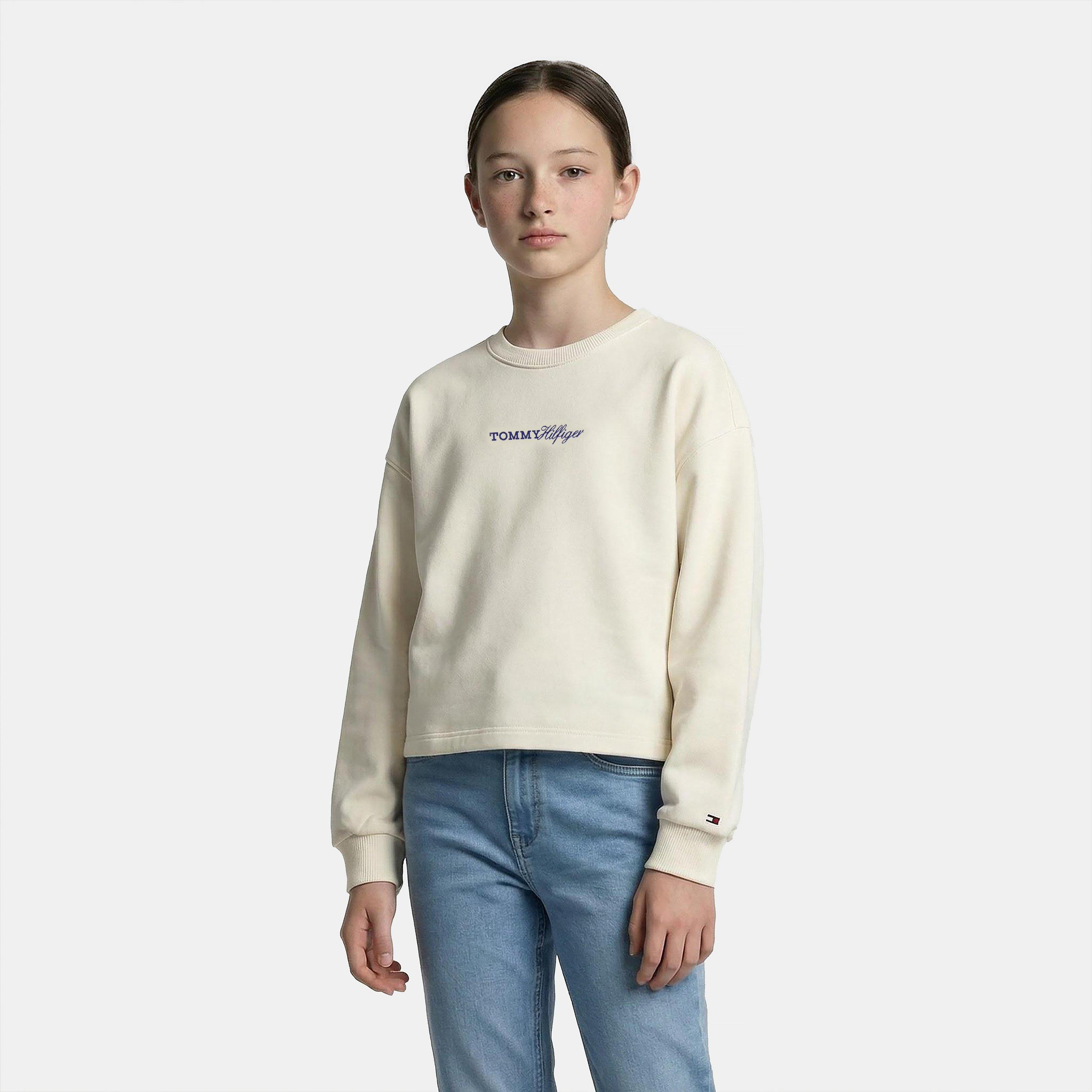 Ancnt White YBH - Tommy Hilfiger - Kids' Crew Sweatshirt - 3