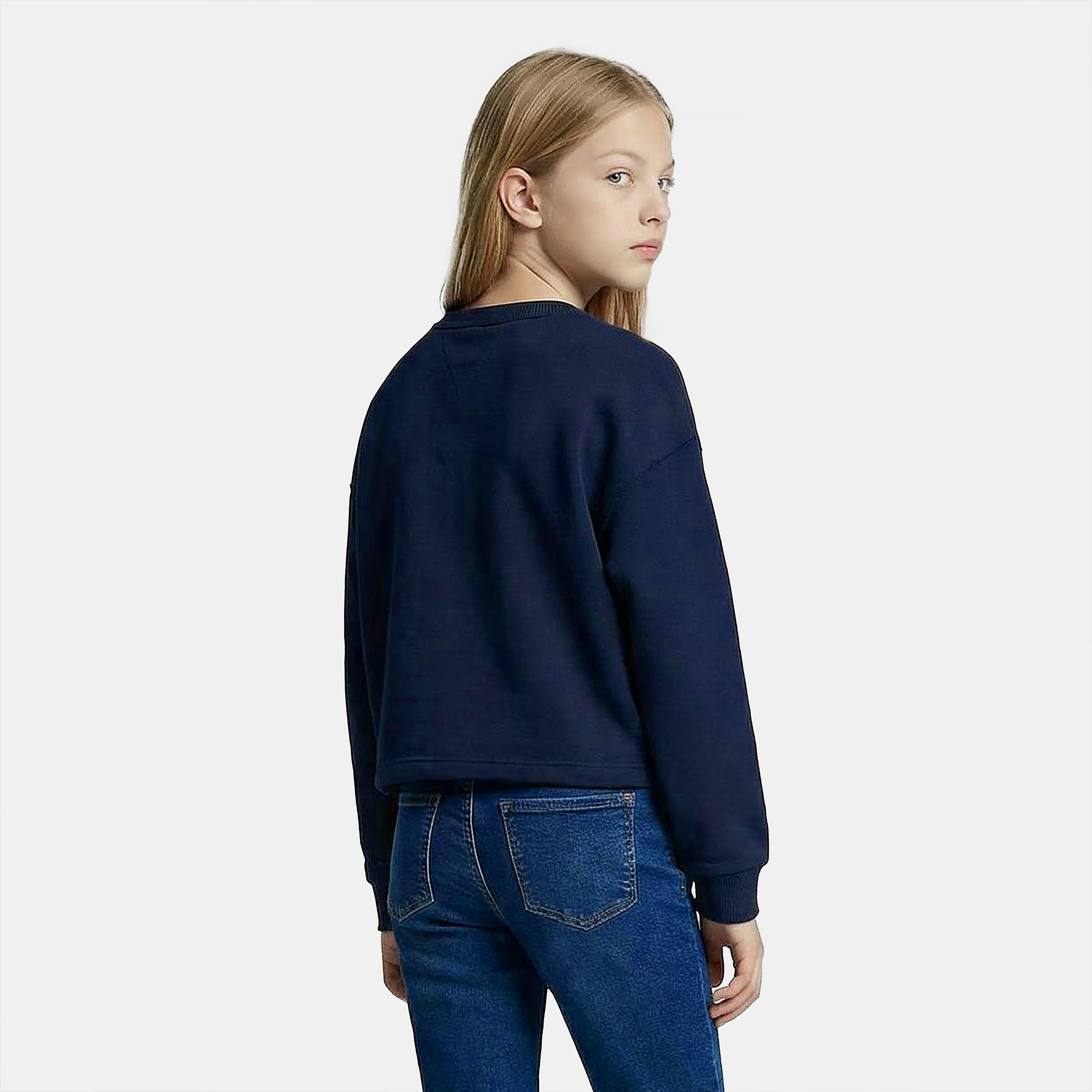 Night Navy C1G - Tommy Hilfiger - Kids' Crew Sweatshirt - 4