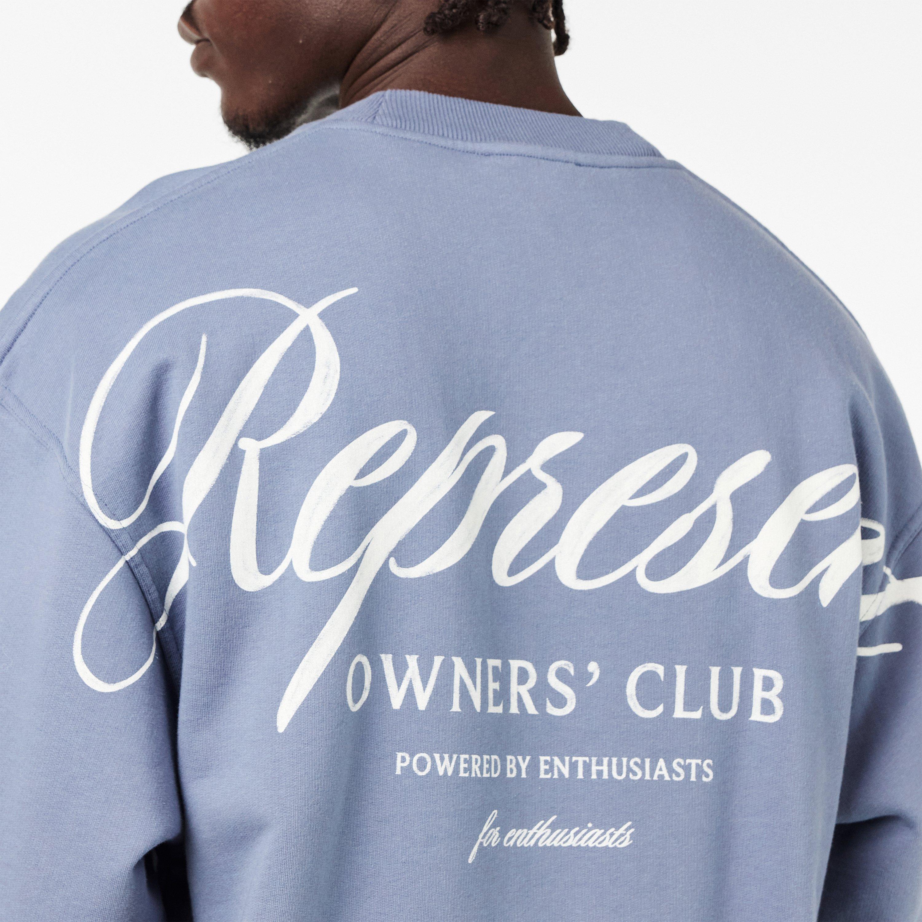 Dusty Blue - Represent - Men's Crew Sweater - 5