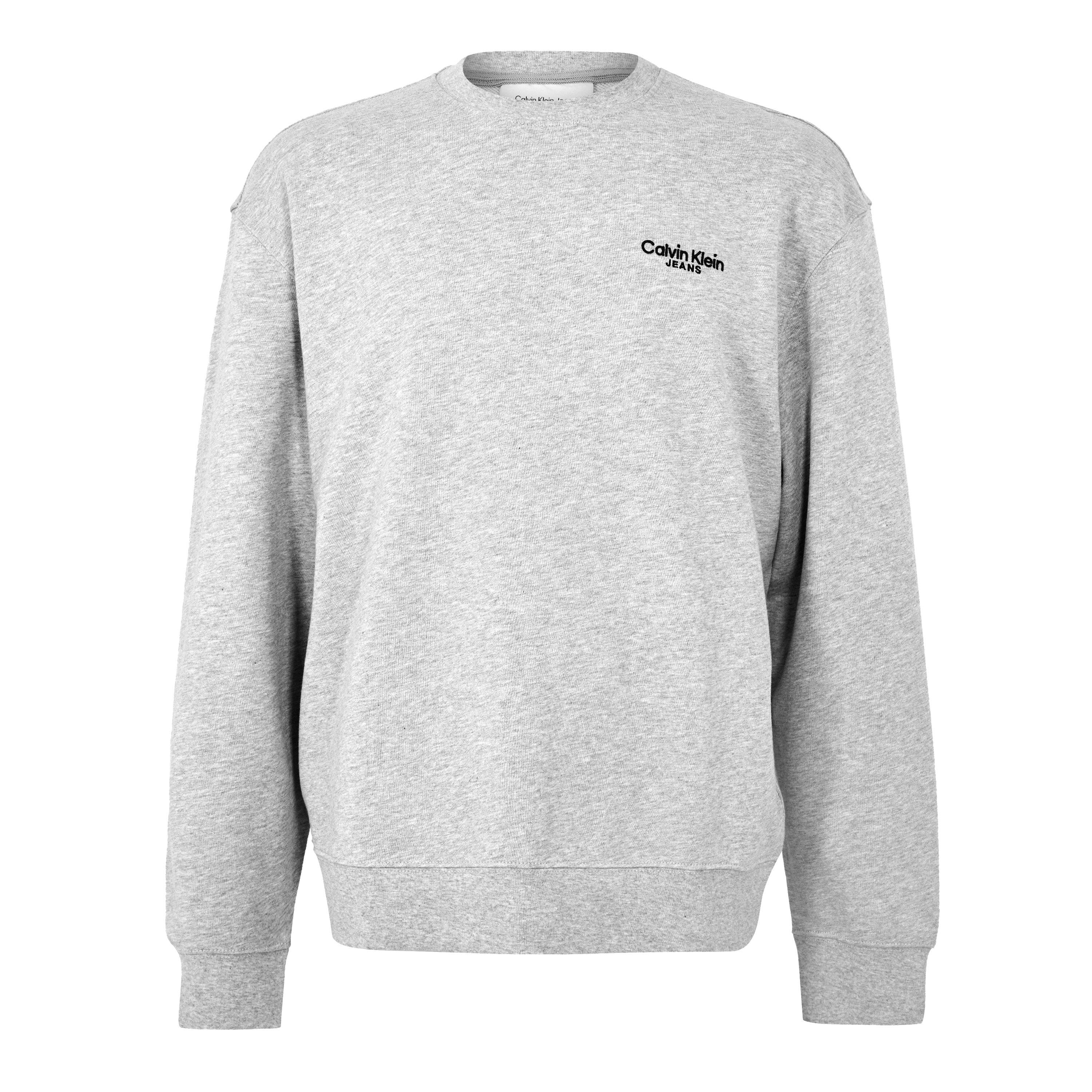 Calvin Klein Jeans Men's Crew Sweatshirt - Heroic Grey Htr - L