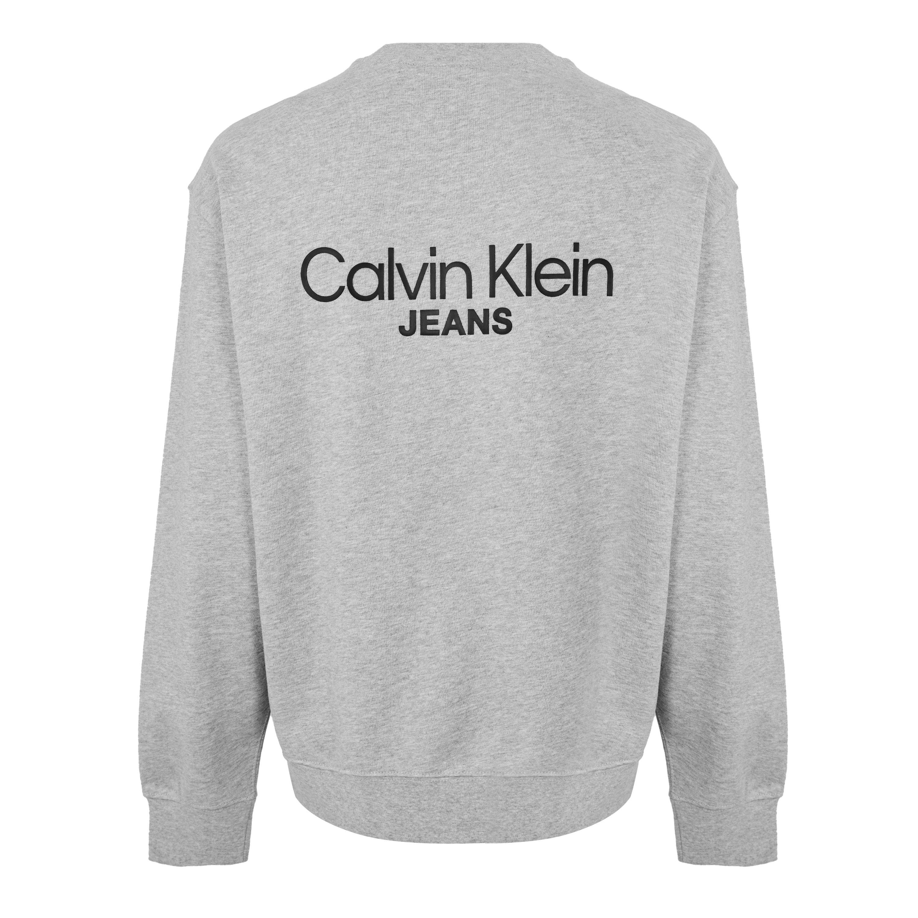 Heroic Grey Htr - Calvin Klein Jeans - CKJ Back Print Crw Sn10 - 2
