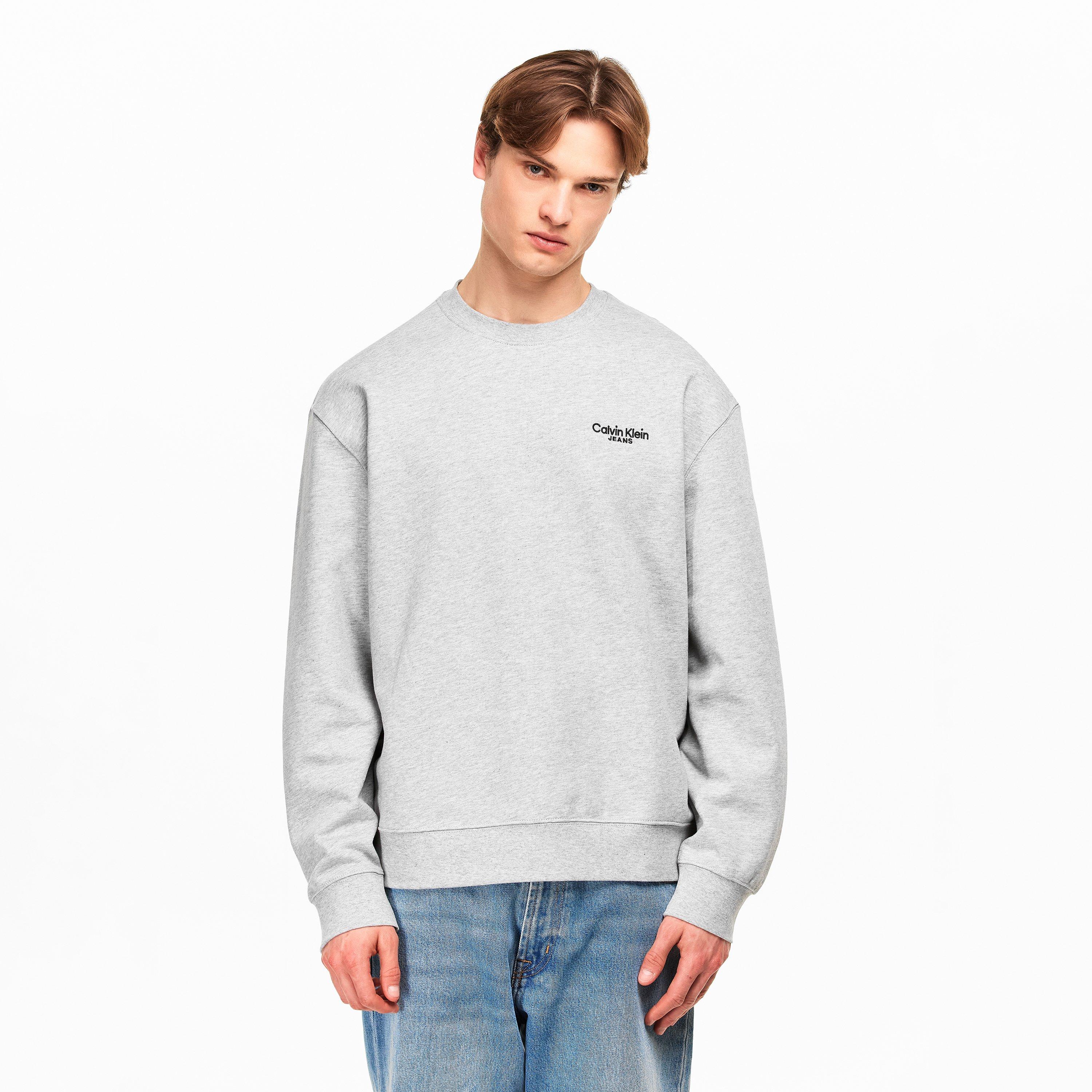 Heroïsch Grijs Htr - Calvin Klein Jeans - Men's Crew Sweatshirt - 3