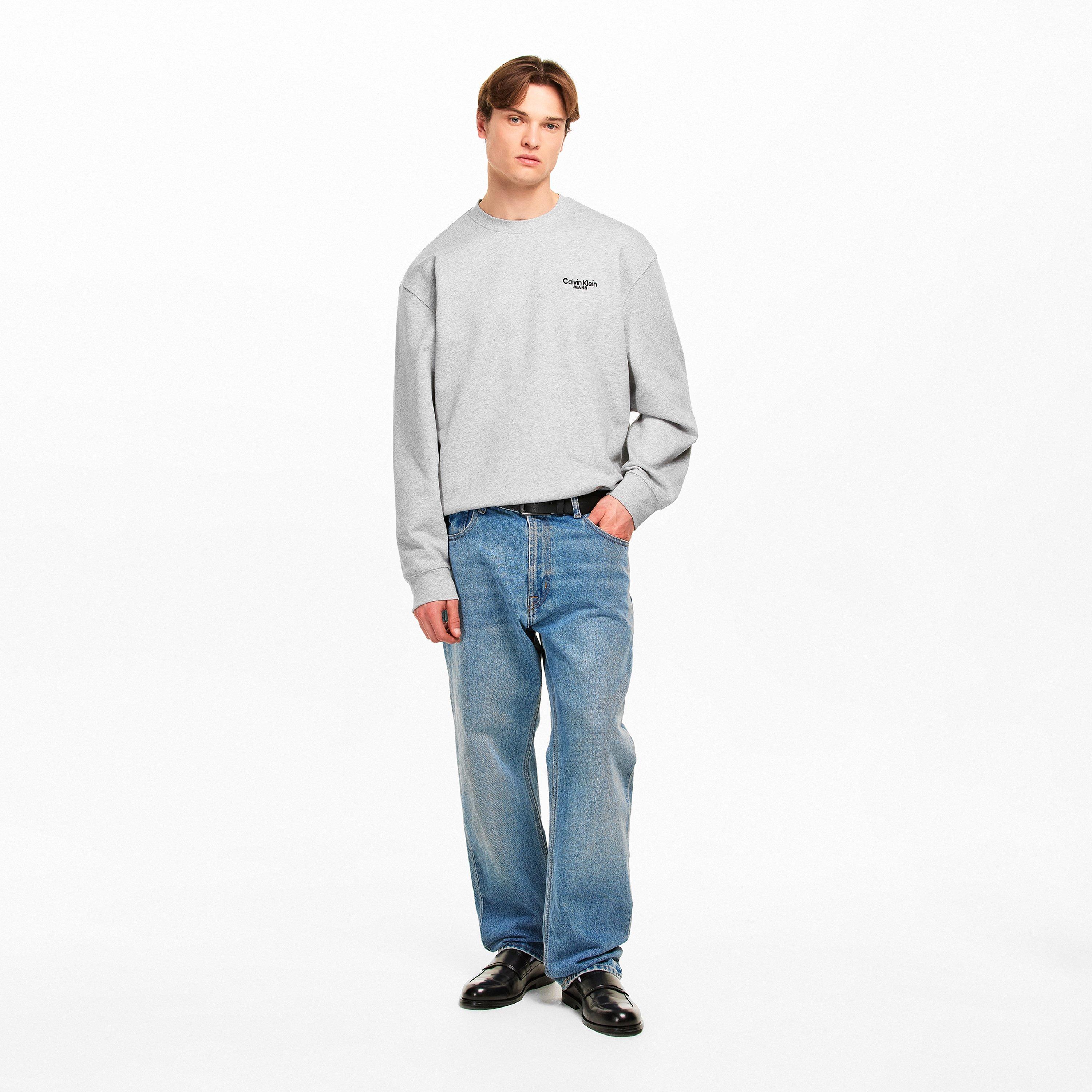 Heroïsch Grijs Htr - Calvin Klein Jeans - Men's Crew Sweatshirt - 6