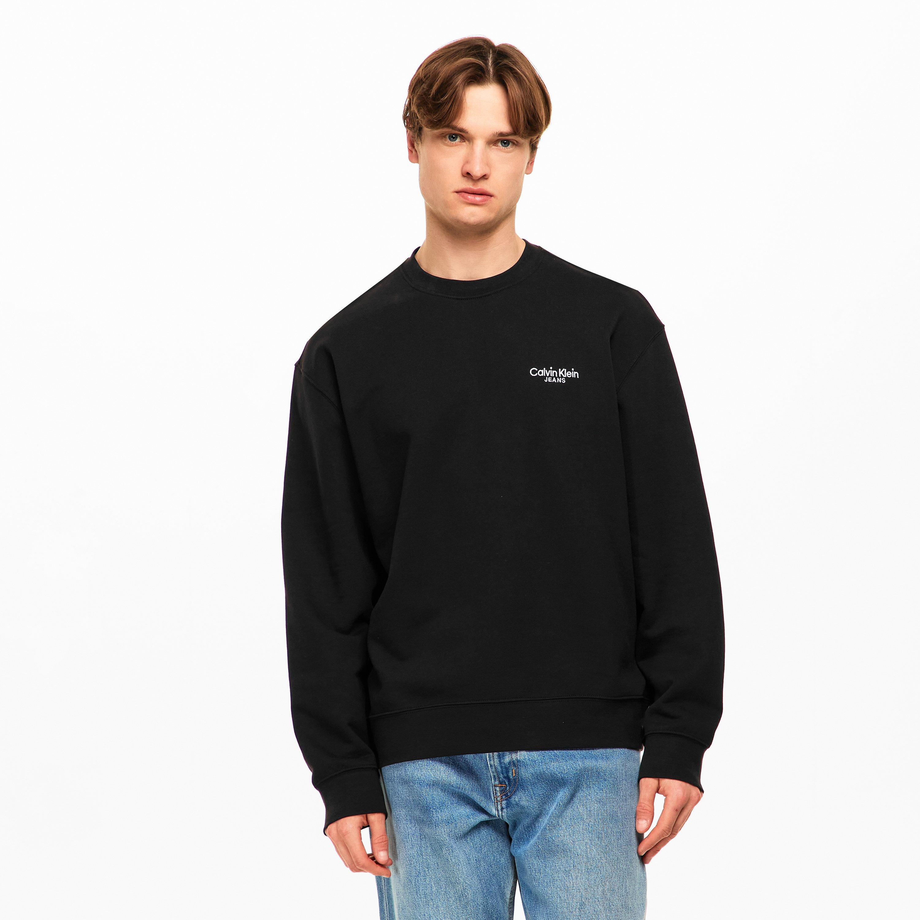 Black - Calvin Klein Jeans - Men's Crew Sweatshirt - 3