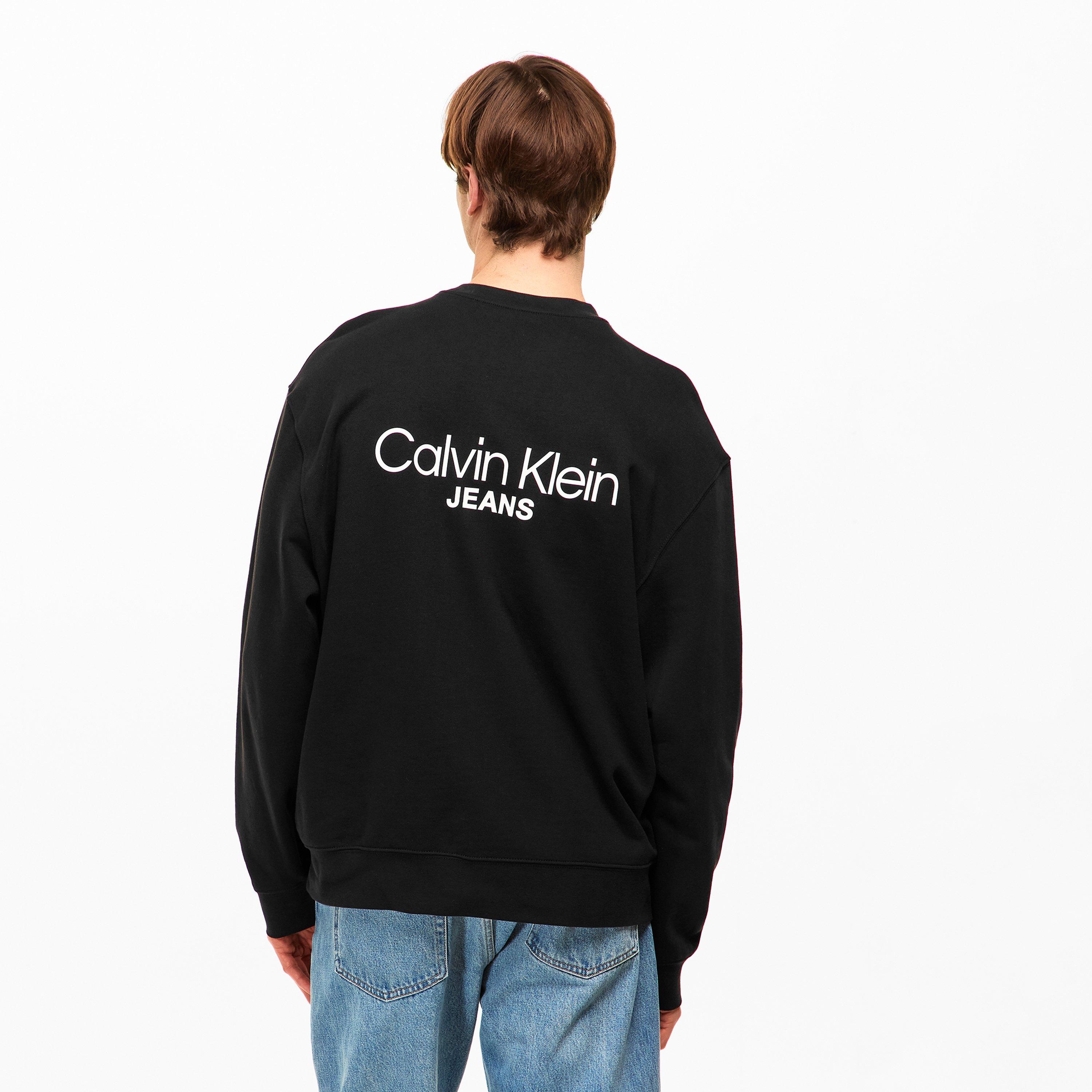 Black - Calvin Klein Jeans - Men's Crew Sweatshirt - 4