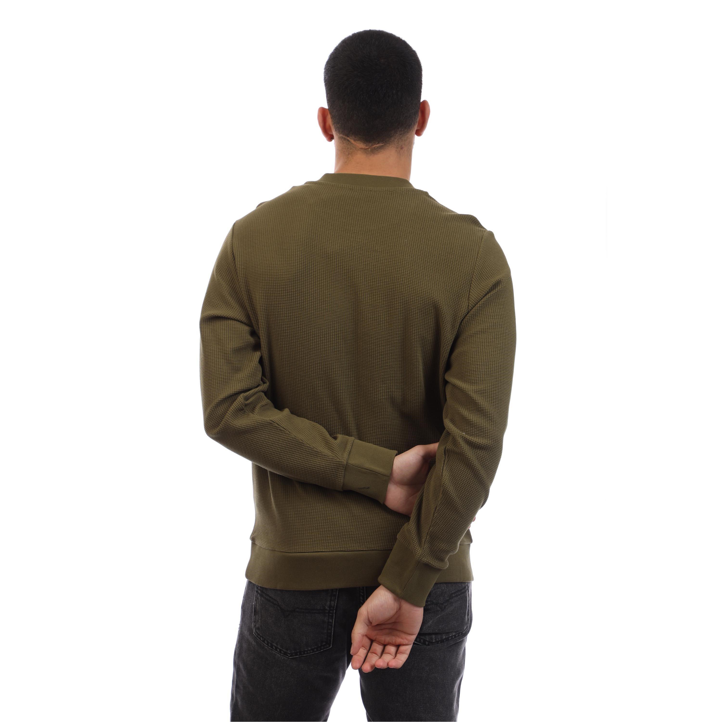 Brown - Diesel - Men's Pewter Crew Sweatshirt - 4