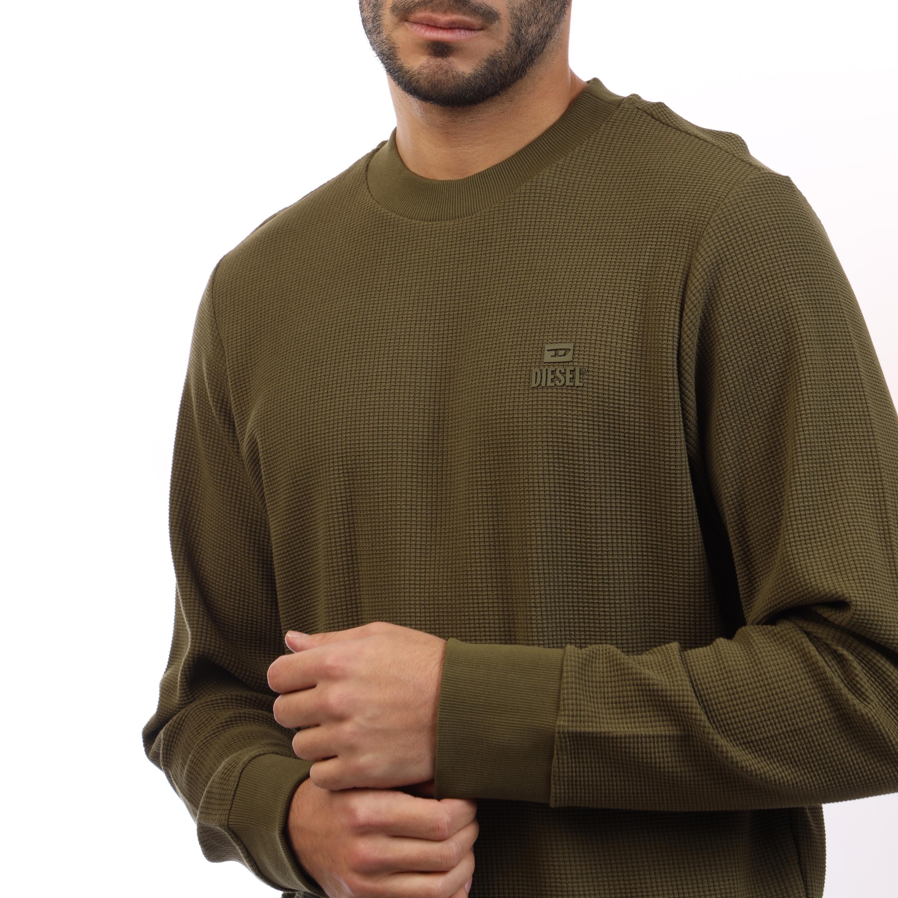 Brown - Diesel - Men's Pewter Crew Sweatshirt - 5