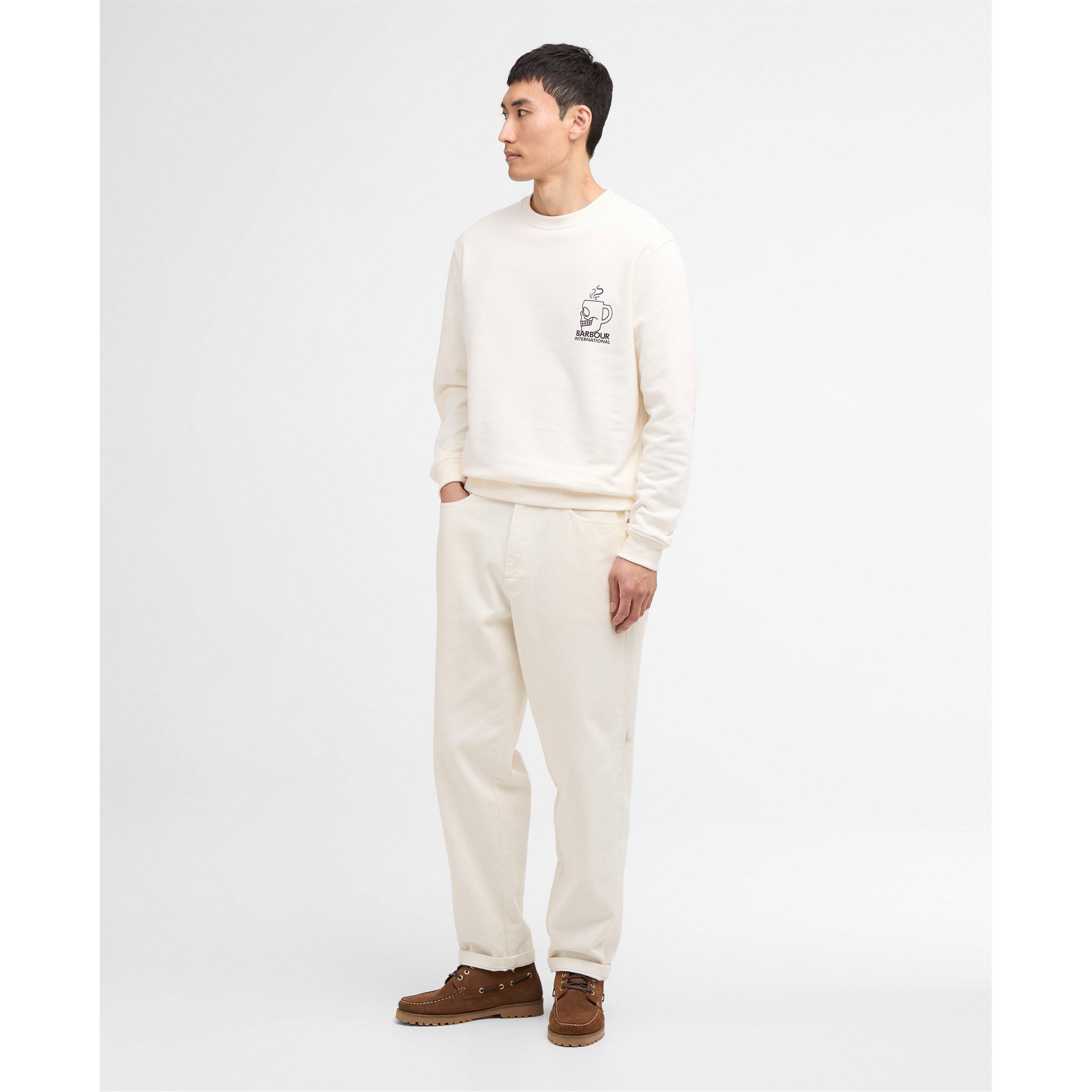 Whspr Wht WH32 - Barbour International - Mens Staithes Graphic Sweatshirt - 6