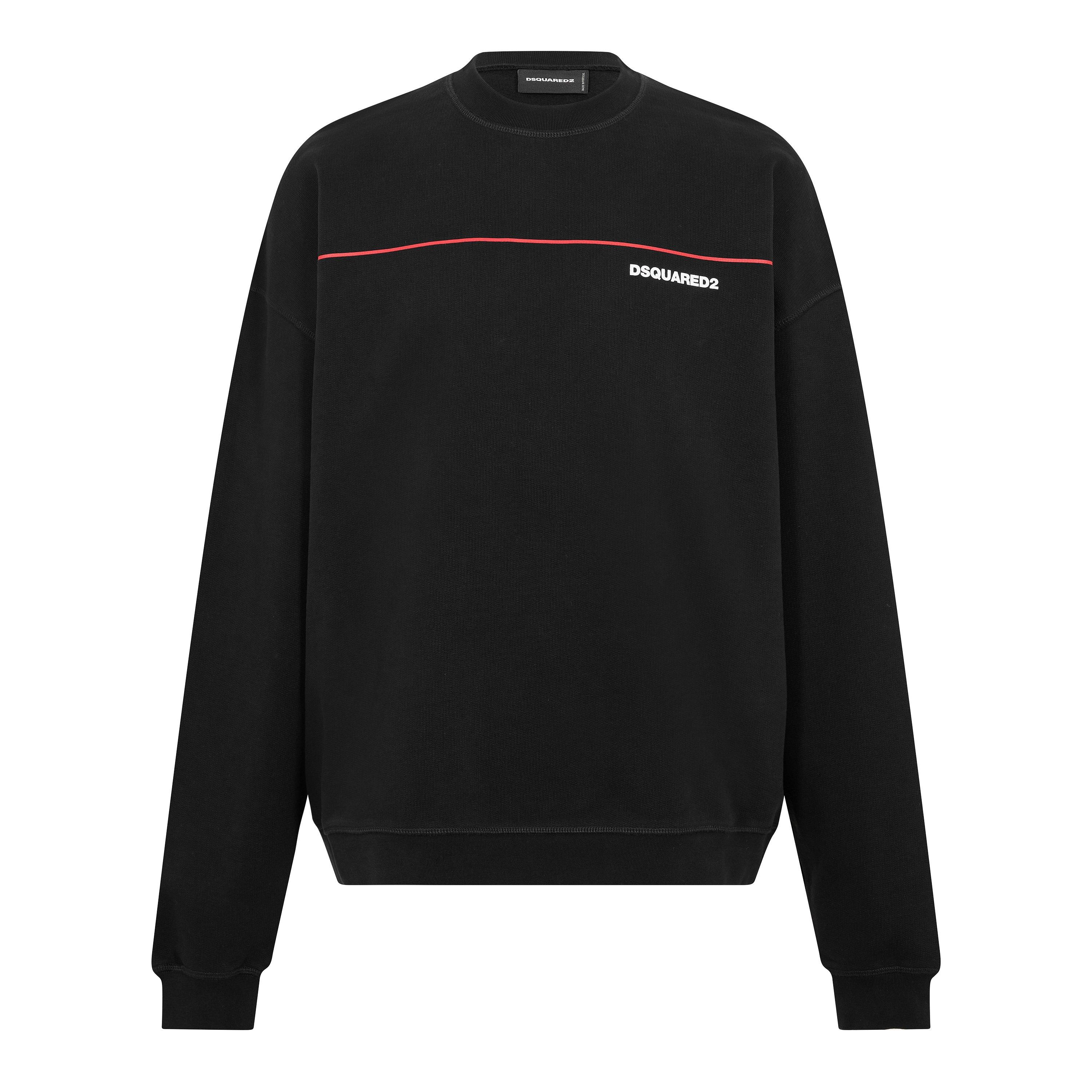 DSquared2 Men's Crew Sweatshirt - Black - XL