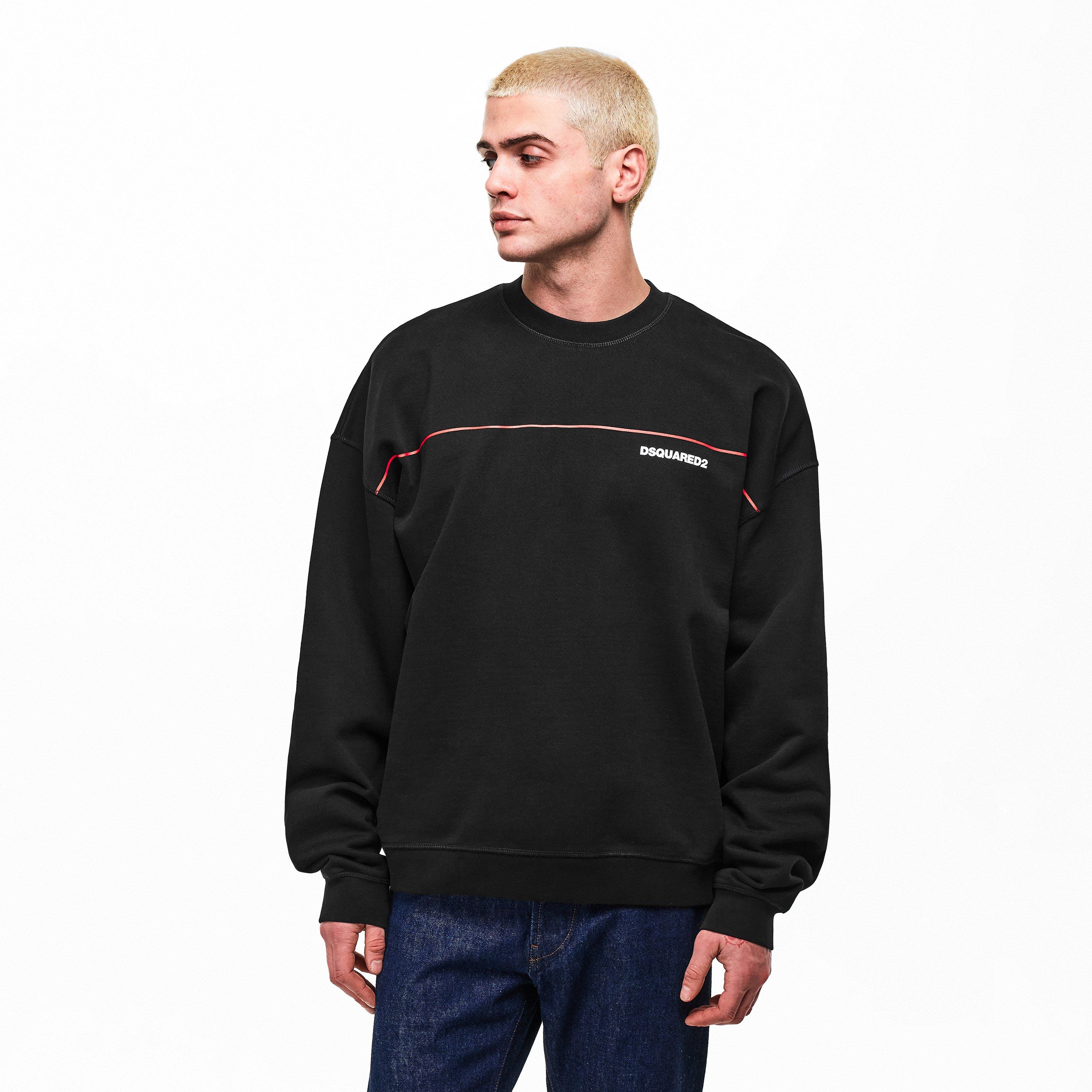 Black - DSquared2 - DSQ Line Crew Sn62 - 3