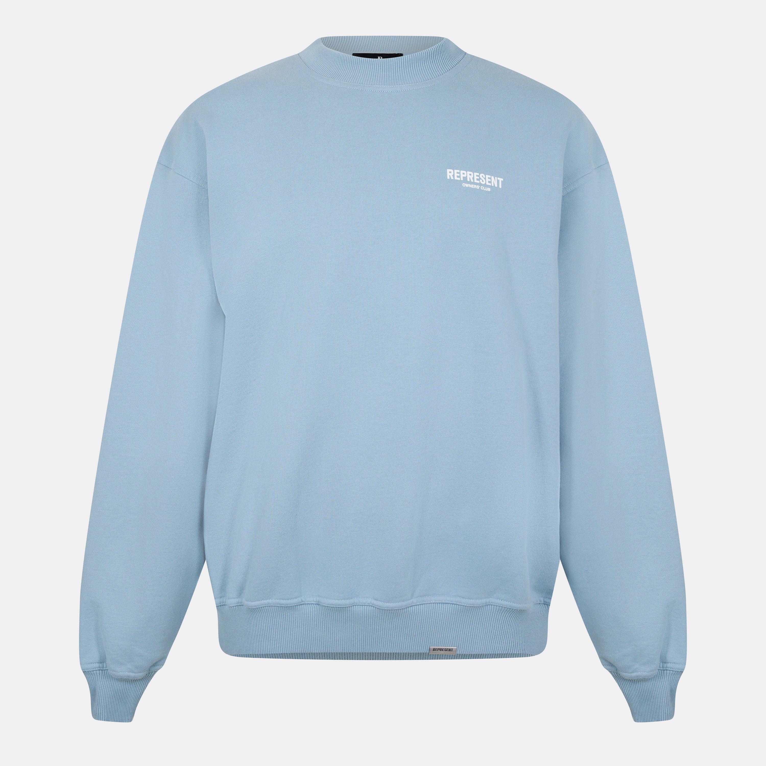 Powder Blue - Represent - Men's Crew Sweater - 1