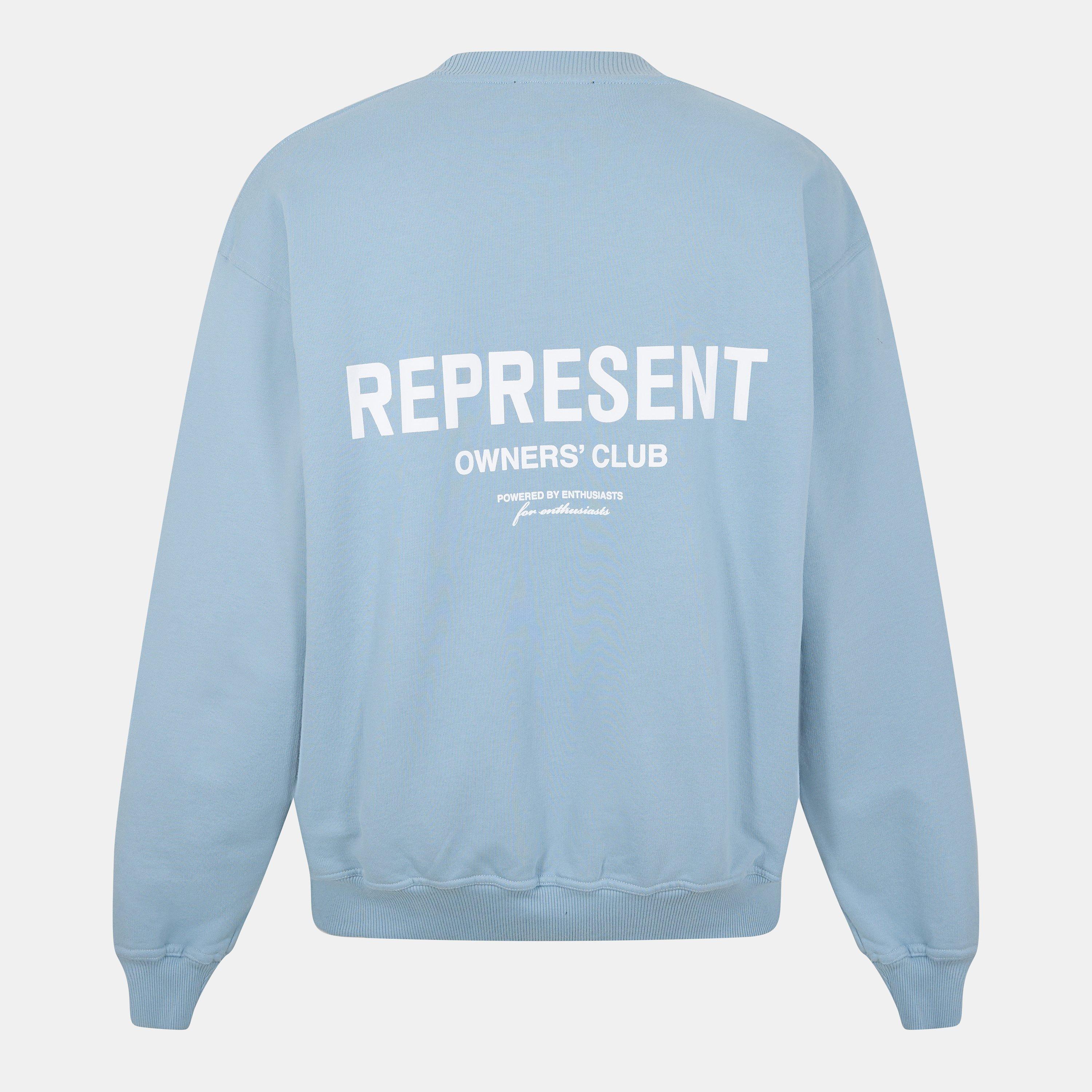 Powder Blue - Represent - Men's Crew Sweater - 2
