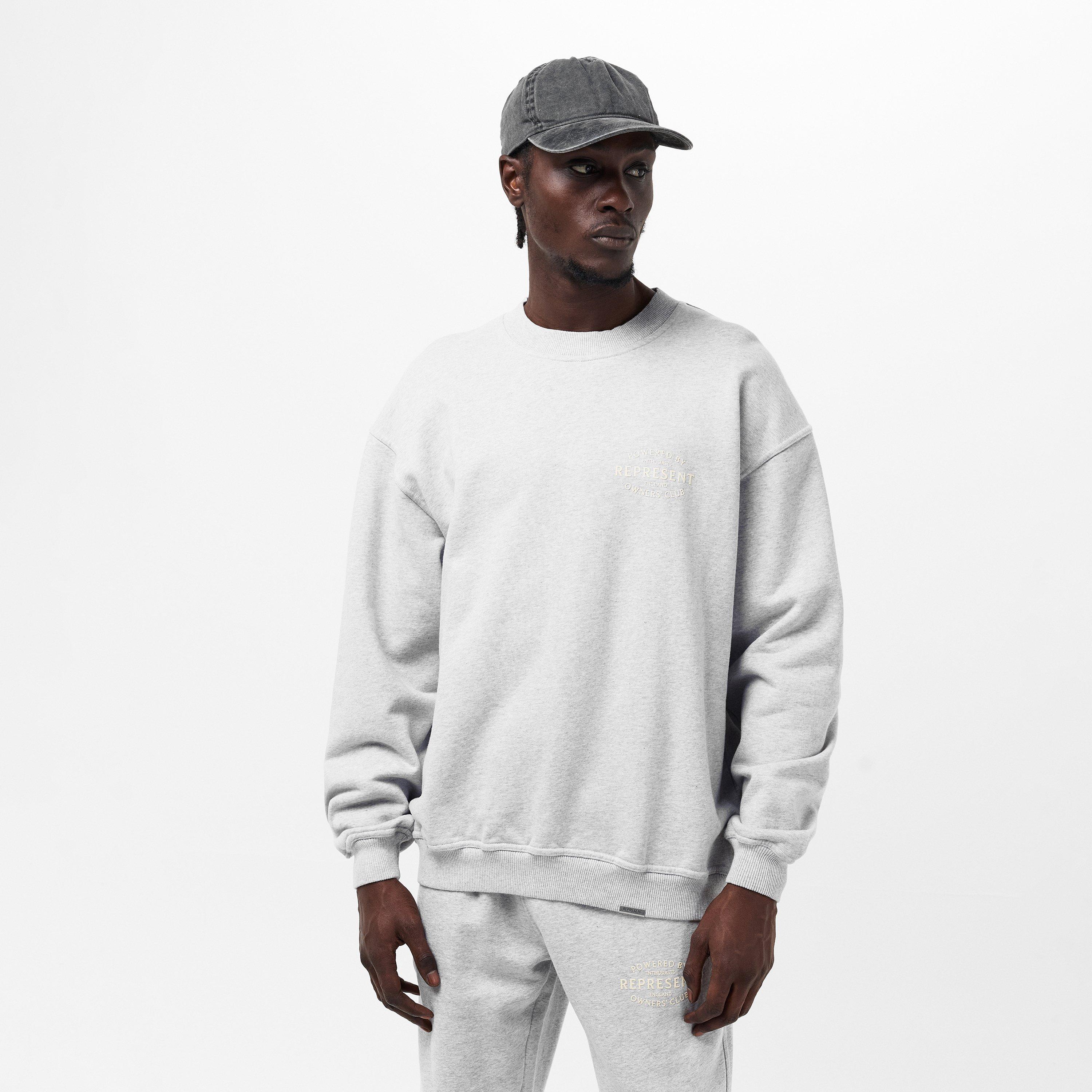 Ash Grey - Represent - Men's Contemporary Crew Sweatshirt - 3