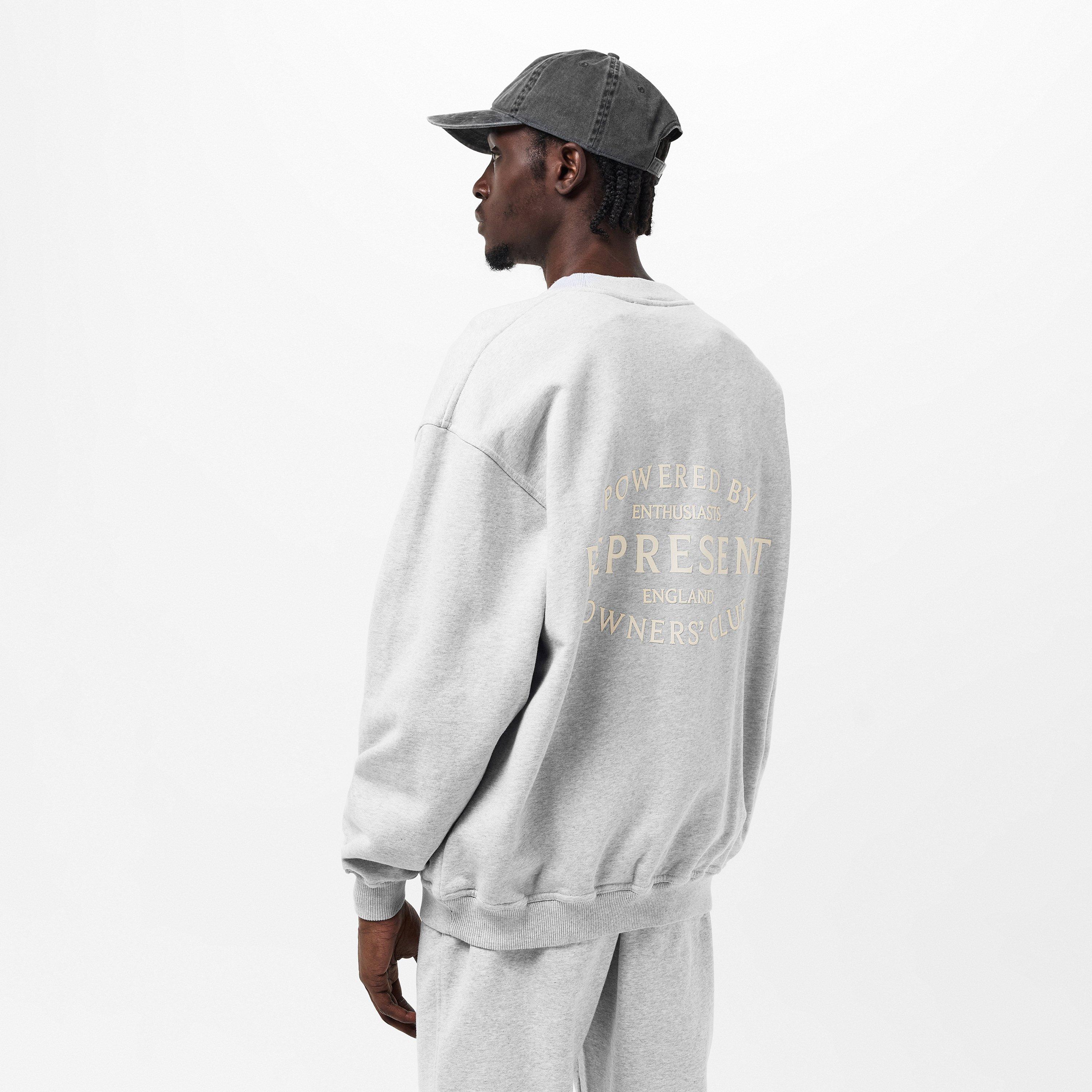 Ash Grey - Represent - Men's Contemporary Crew Sweatshirt - 4