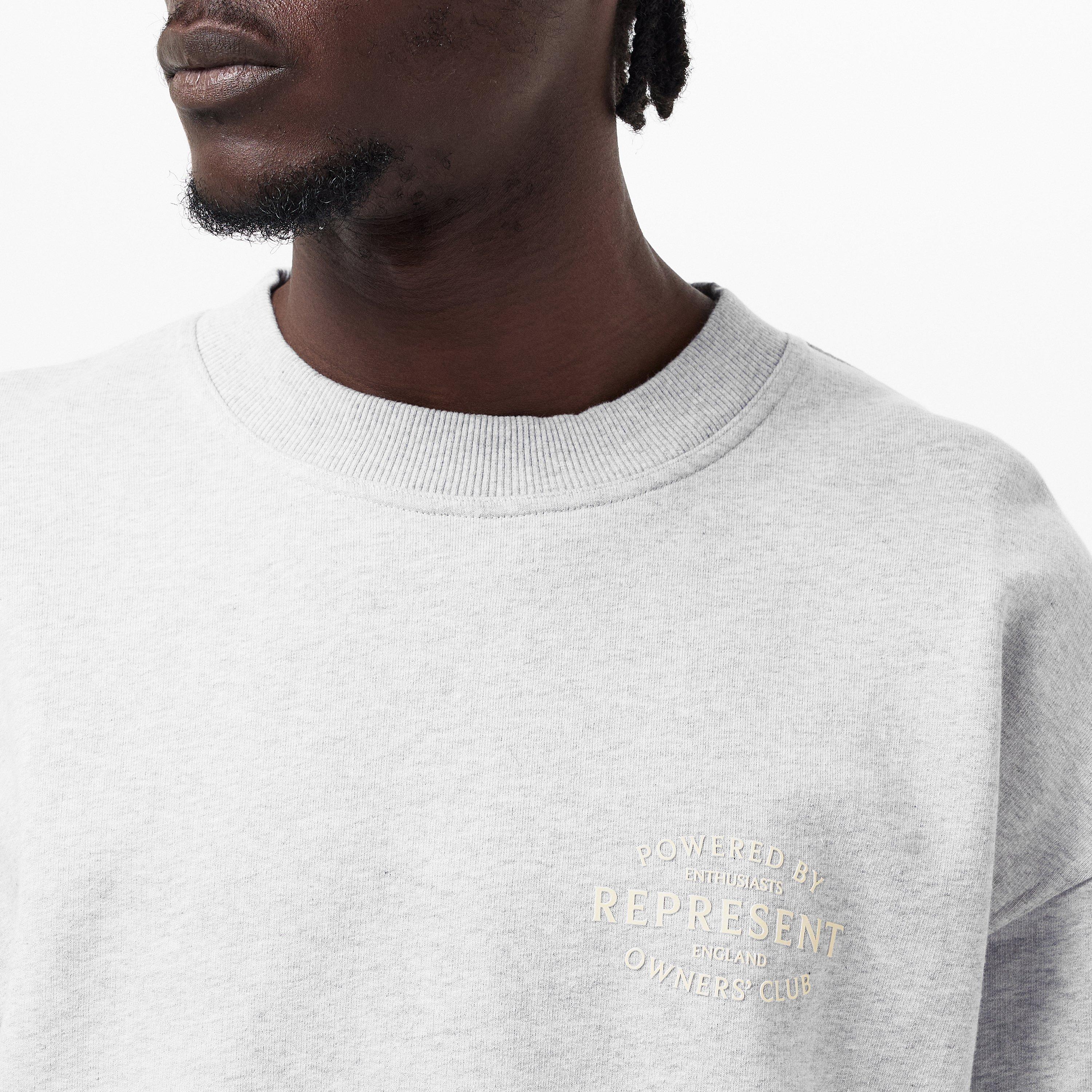 Ash Grey - Represent - Men's Contemporary Crew Sweatshirt - 5