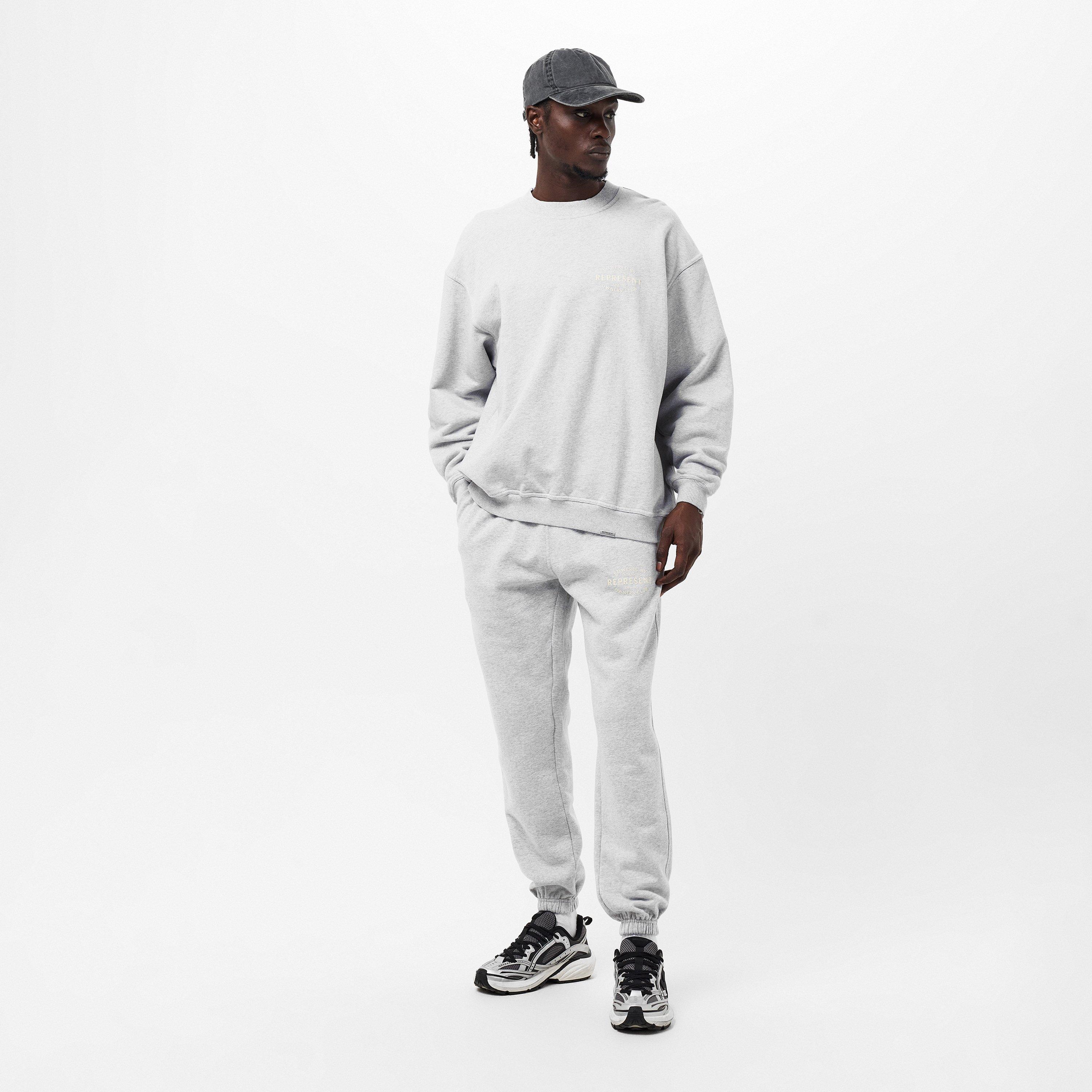 Ash Grey - Represent - Men's Contemporary Crew Sweatshirt - 6