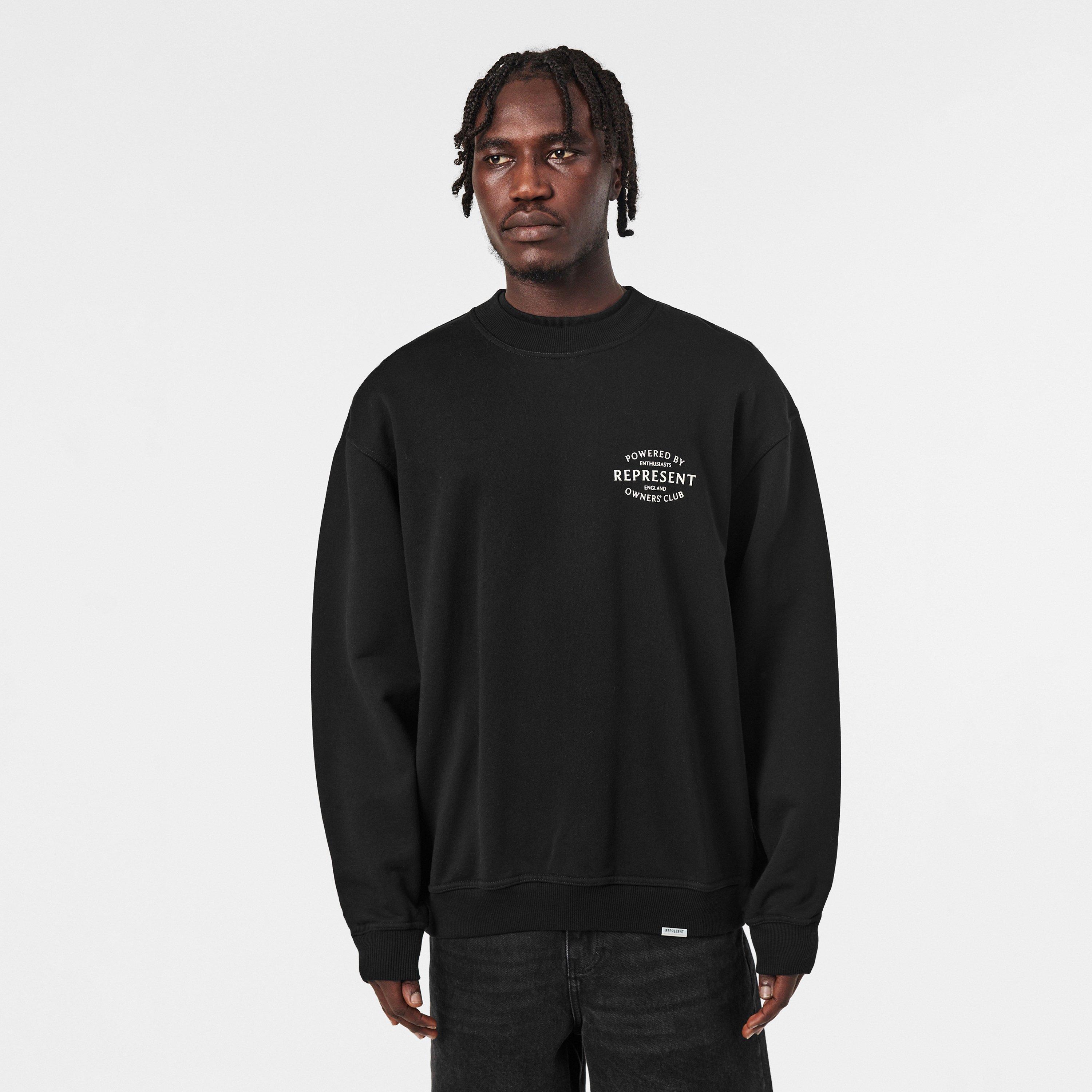 Jet Black - Represent - Men's Crew Sweater - 3