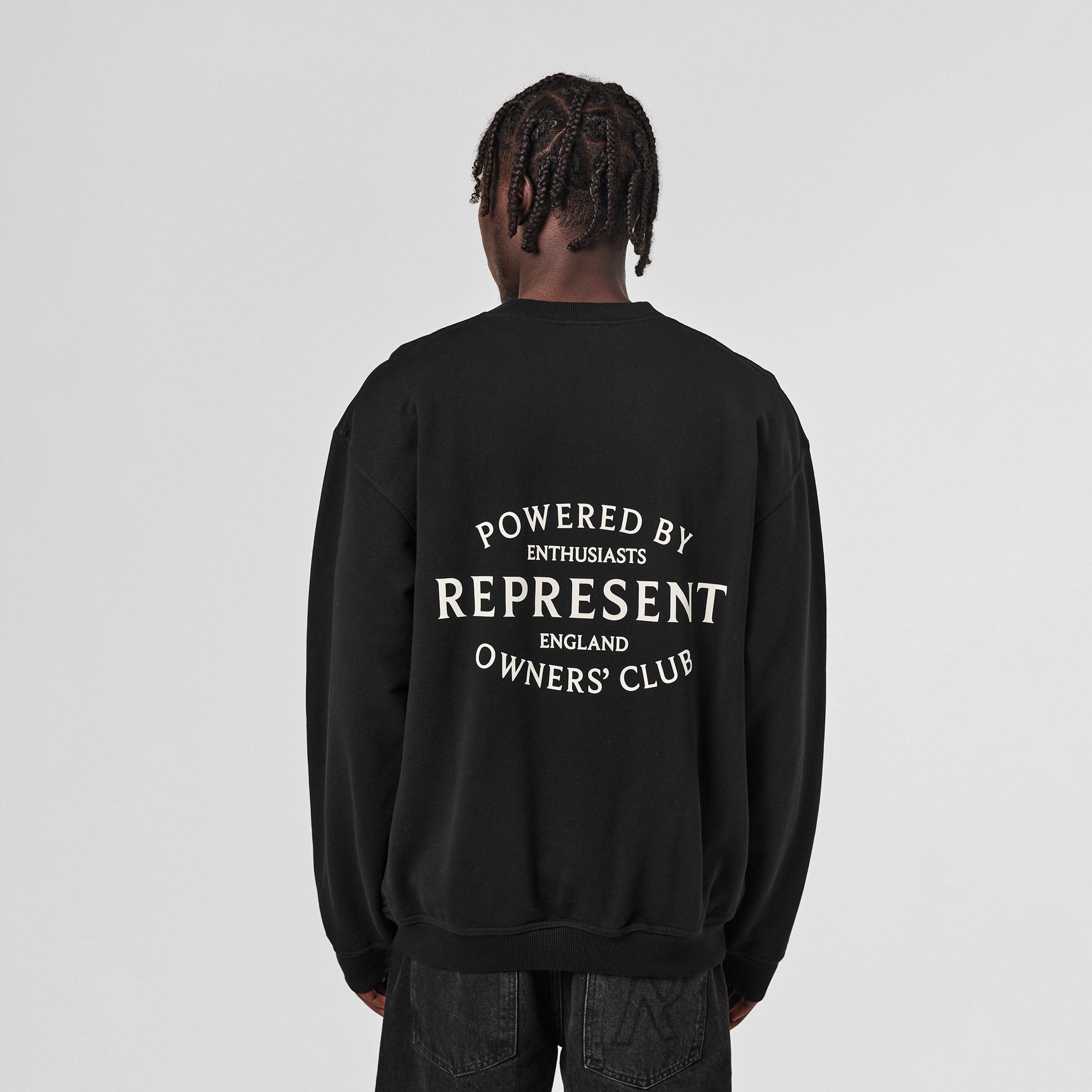 Jet Black - Represent - Men's Crew Sweater - 4
