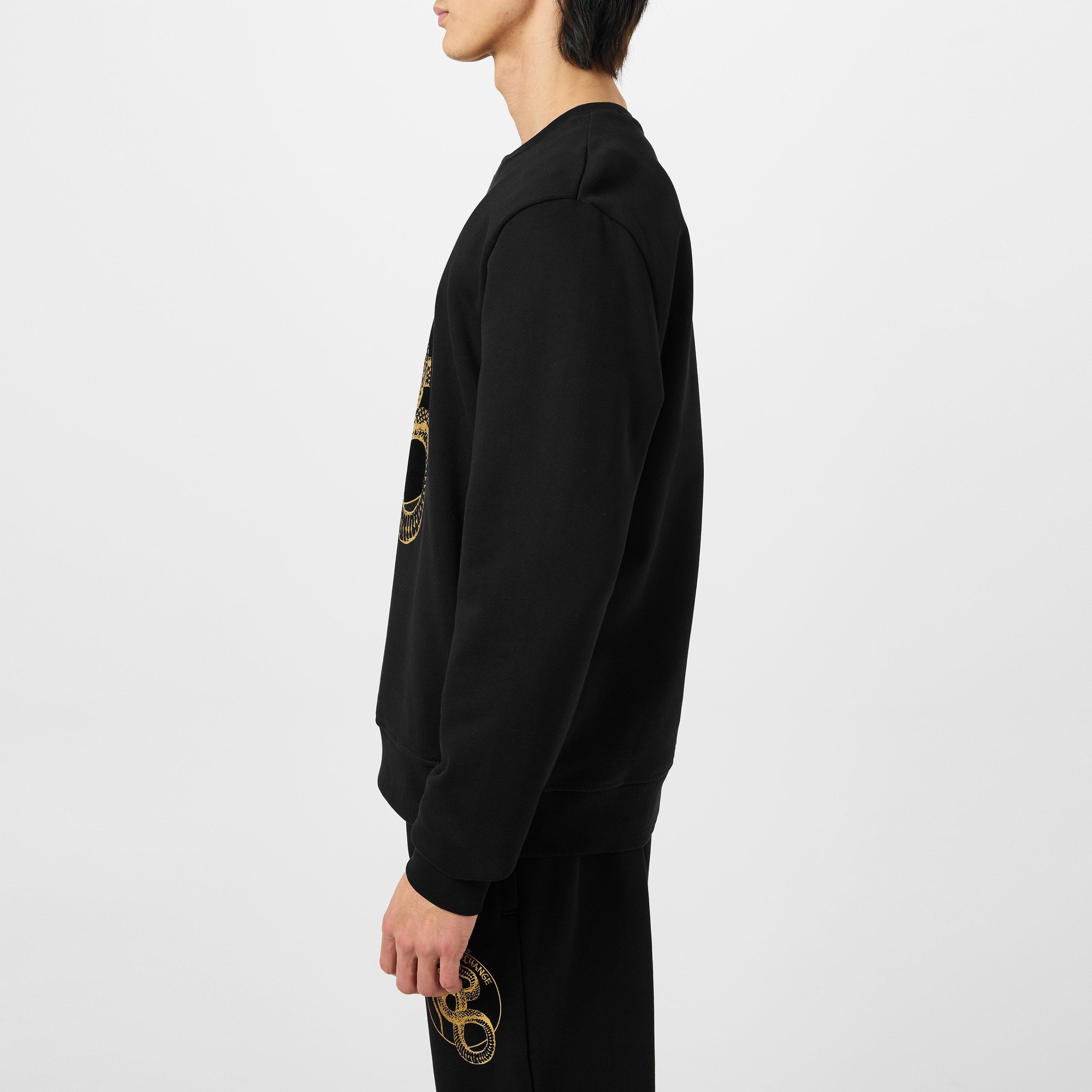 Schwarz - Armani Exchange - Men's Crew Sweatshirt - 5