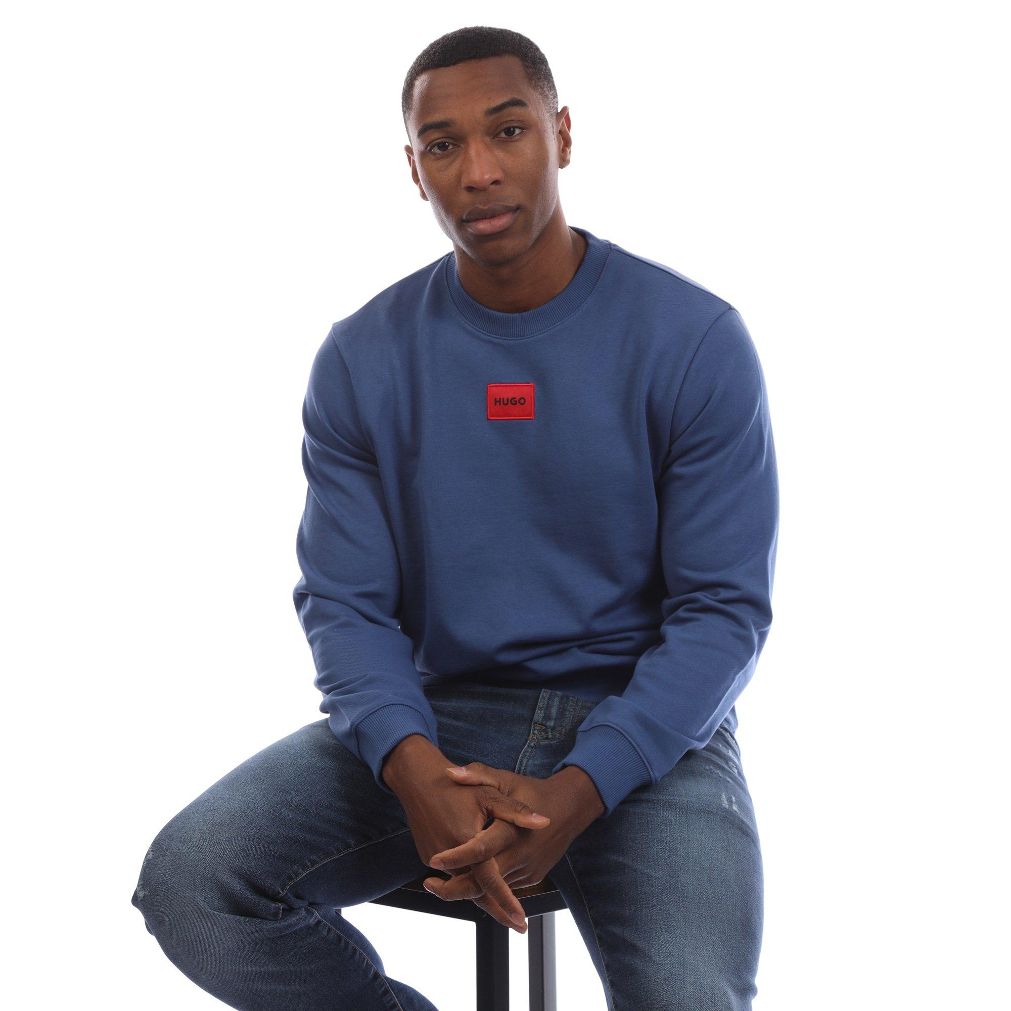 Medium Blue - Hugo - Diragol212 10231445 01 Sweatshirt Mens - 4