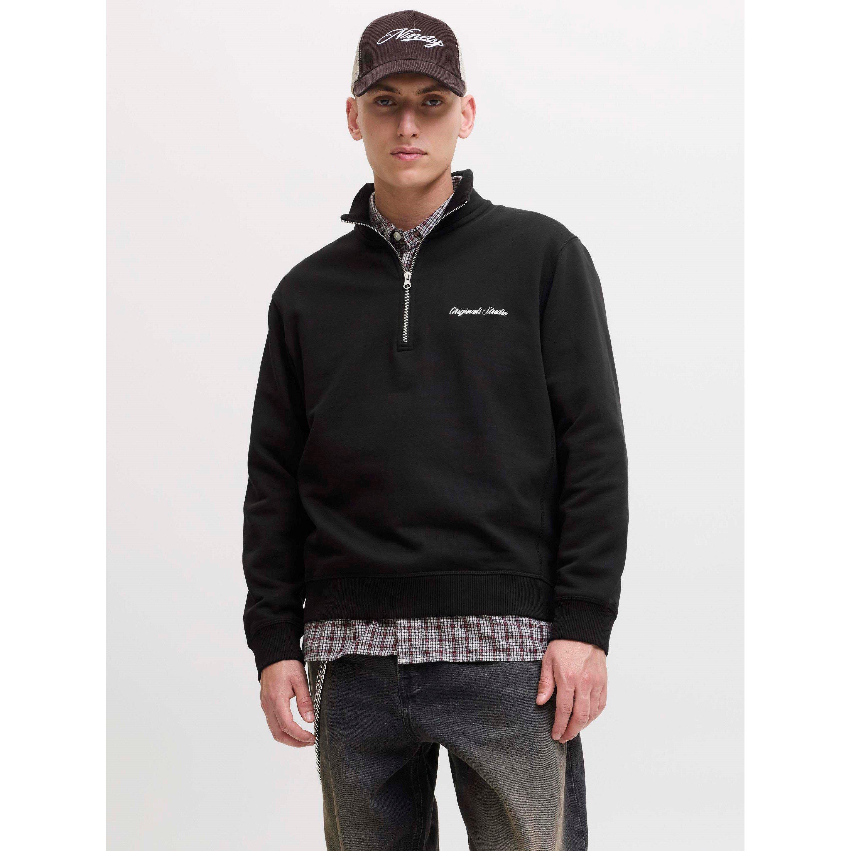 Black - Jack and Jones - Norrebro High Neck Sweat Mens - 2