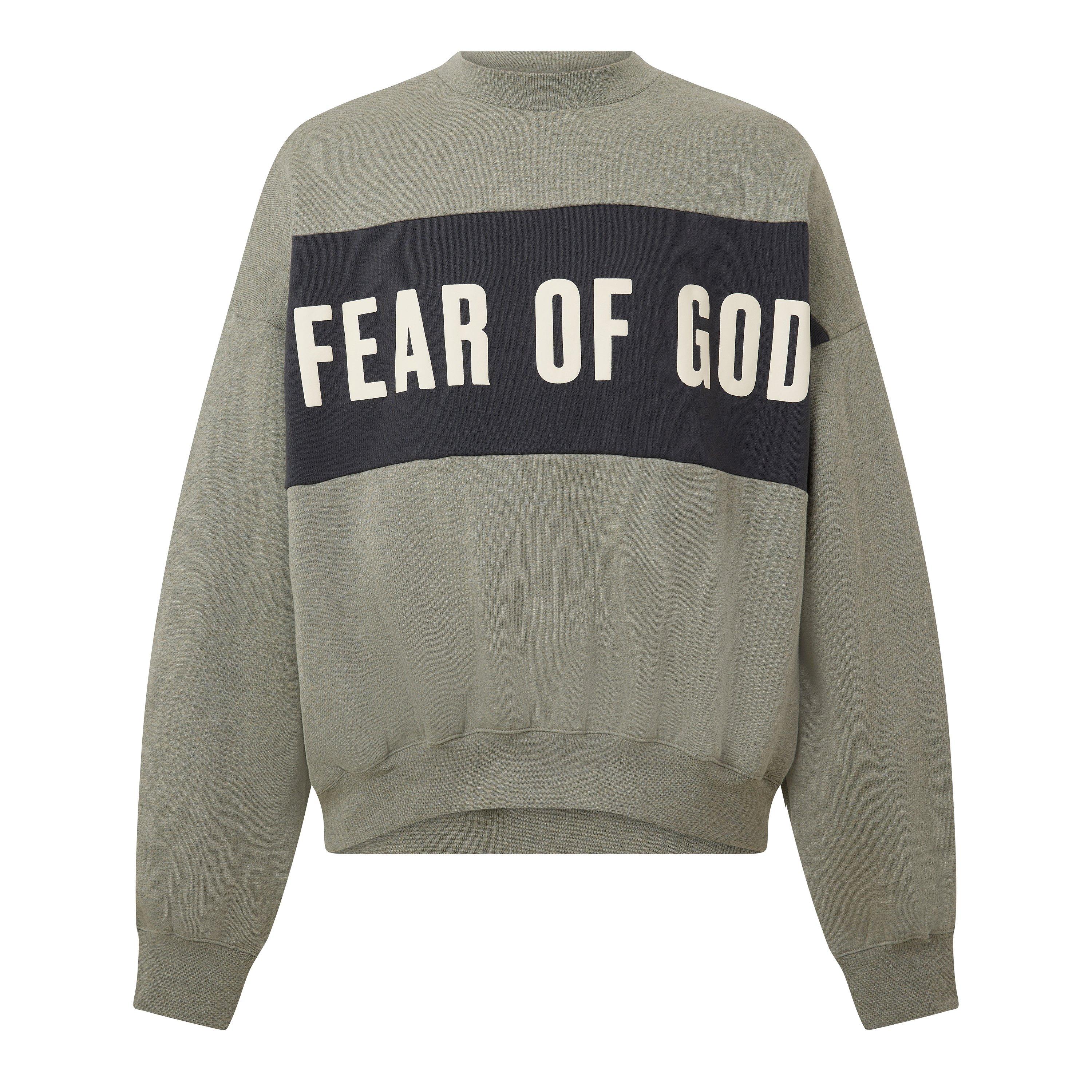 Seal Heather - Fear Of God Essentials - Men's Crew Sweatshirt - 1