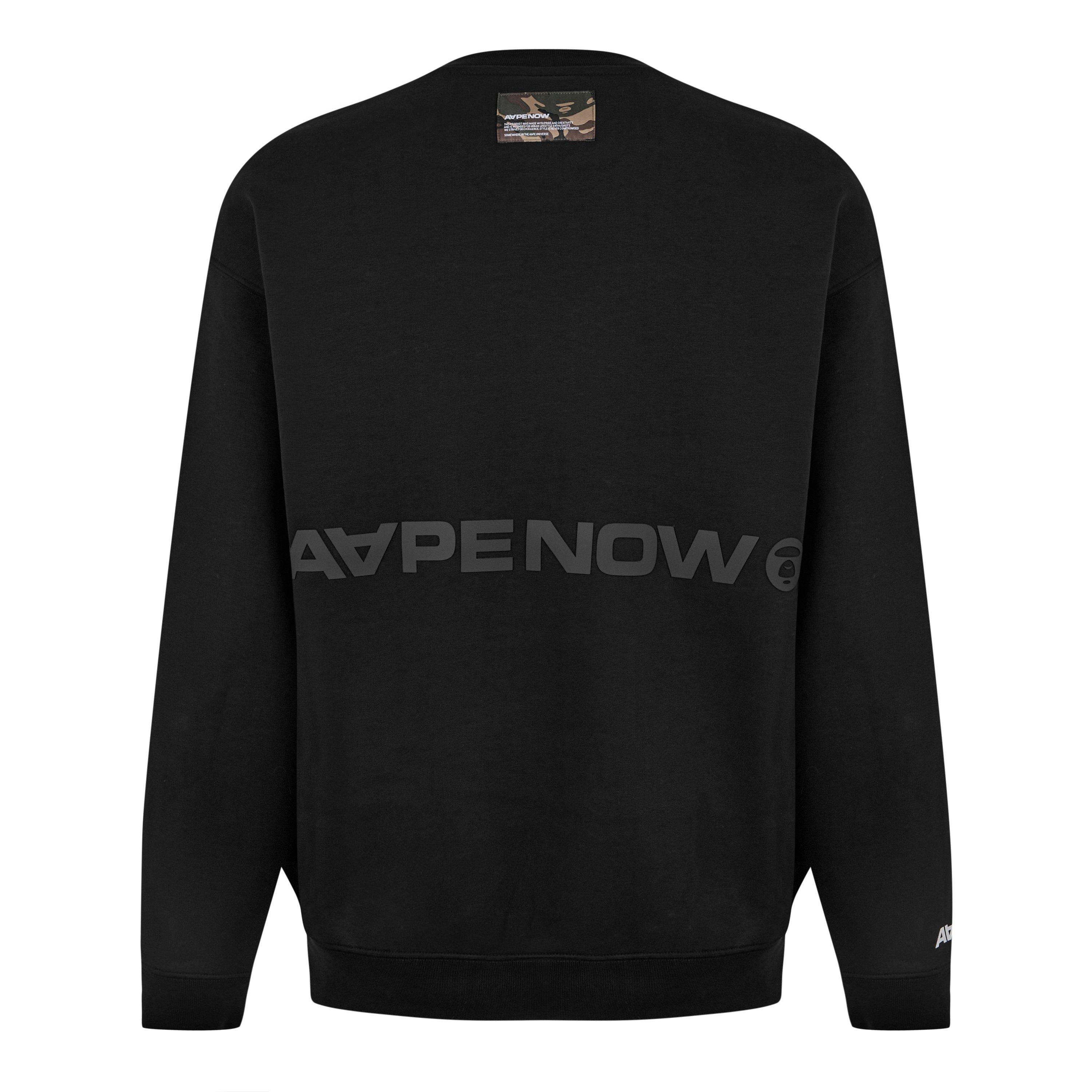 Black BKX - AAPE - Moon Face Sweatshirt - 2